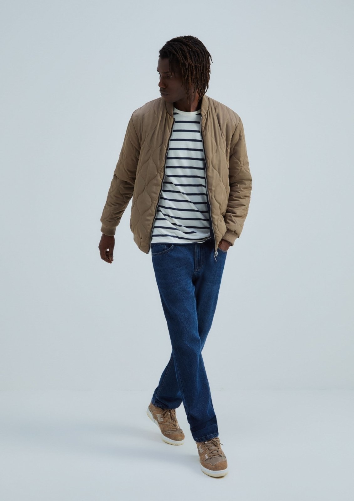 Jaqueta Masculina Bomber Dupla Face Matelassê Hering