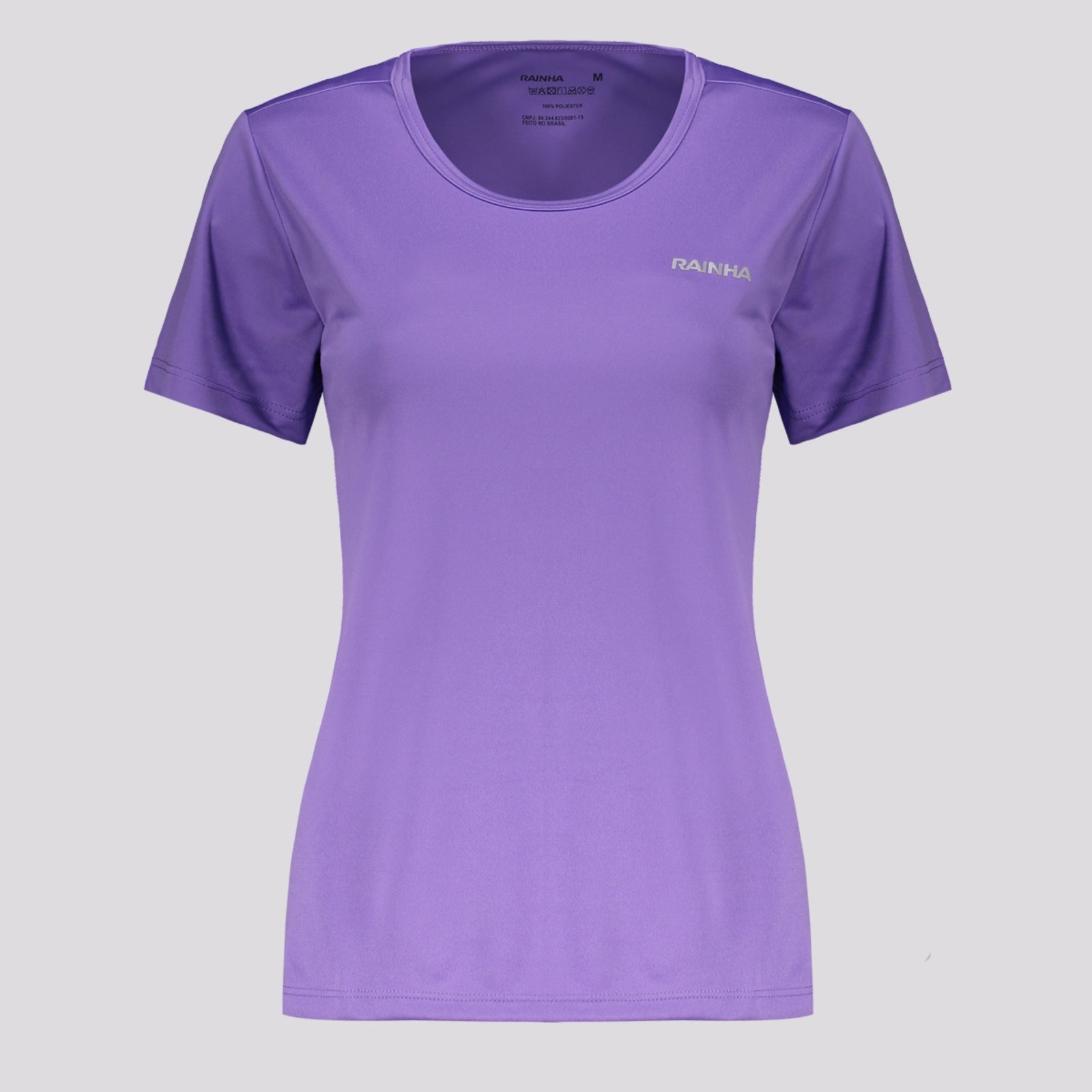 Vista 2 Camiseta Rainha Básica Classic New Feminina Lilás roxo Rainha roxo