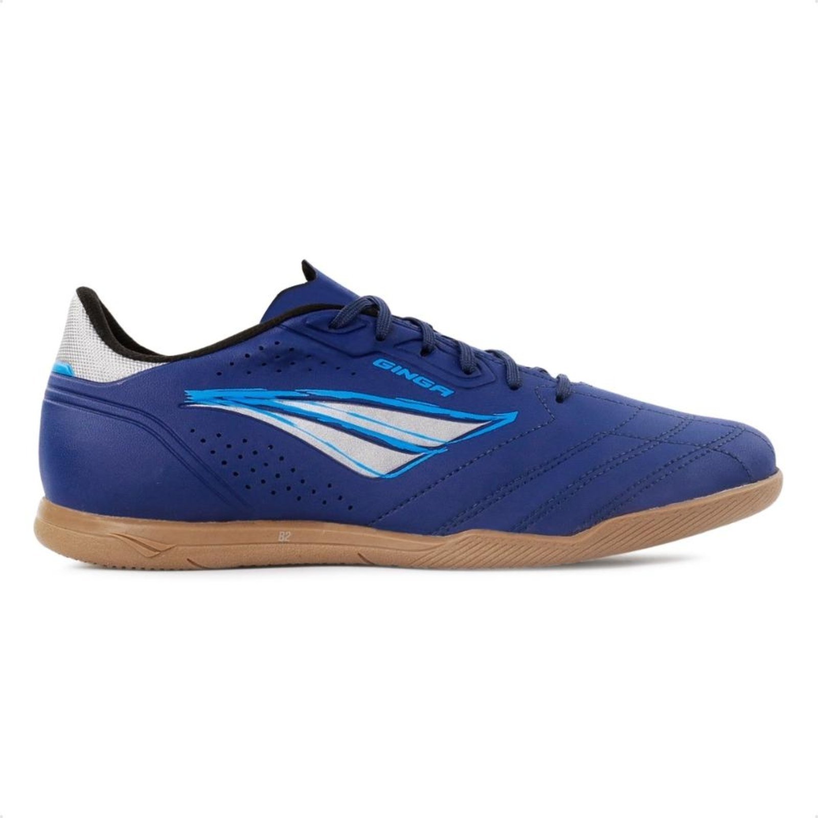 Chuteira Futsal Penalty Ginga Y-1 Unissex Azul Marinho