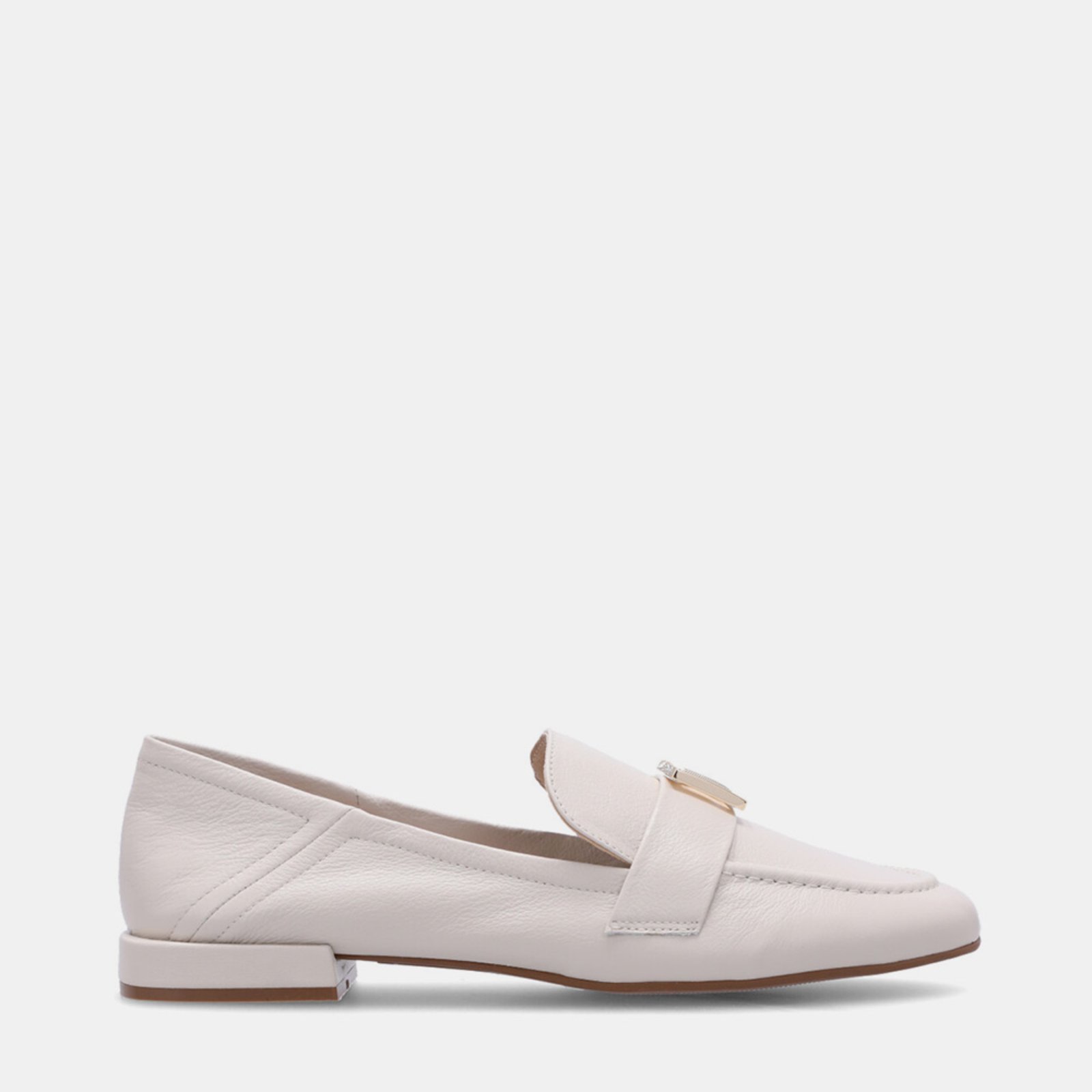 Loafer Couro Luz da Lua – 60340016 Luz Da Lua Off-white