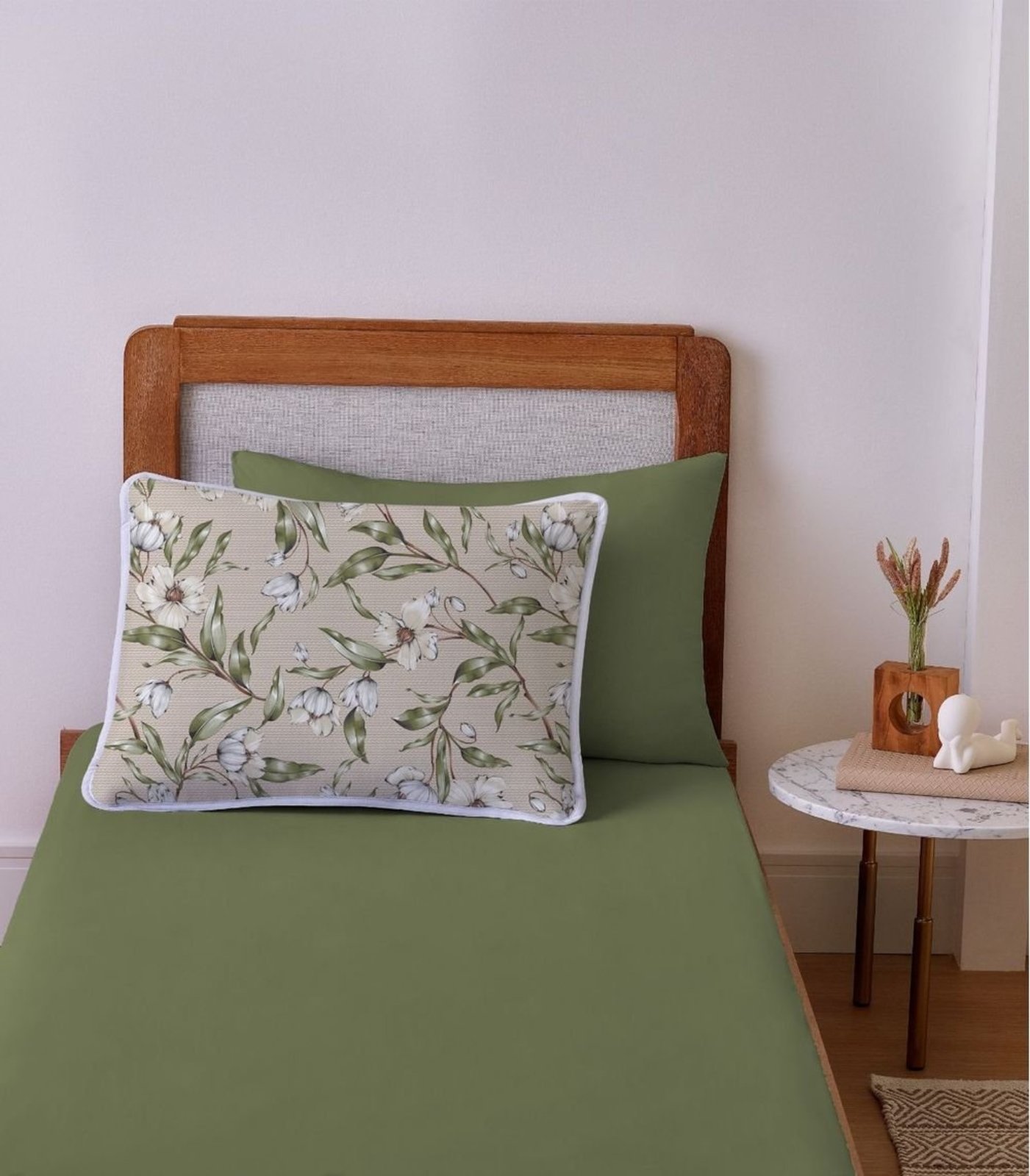 Jogo de Cama Solteiro 2pçs Vivaldi Verde