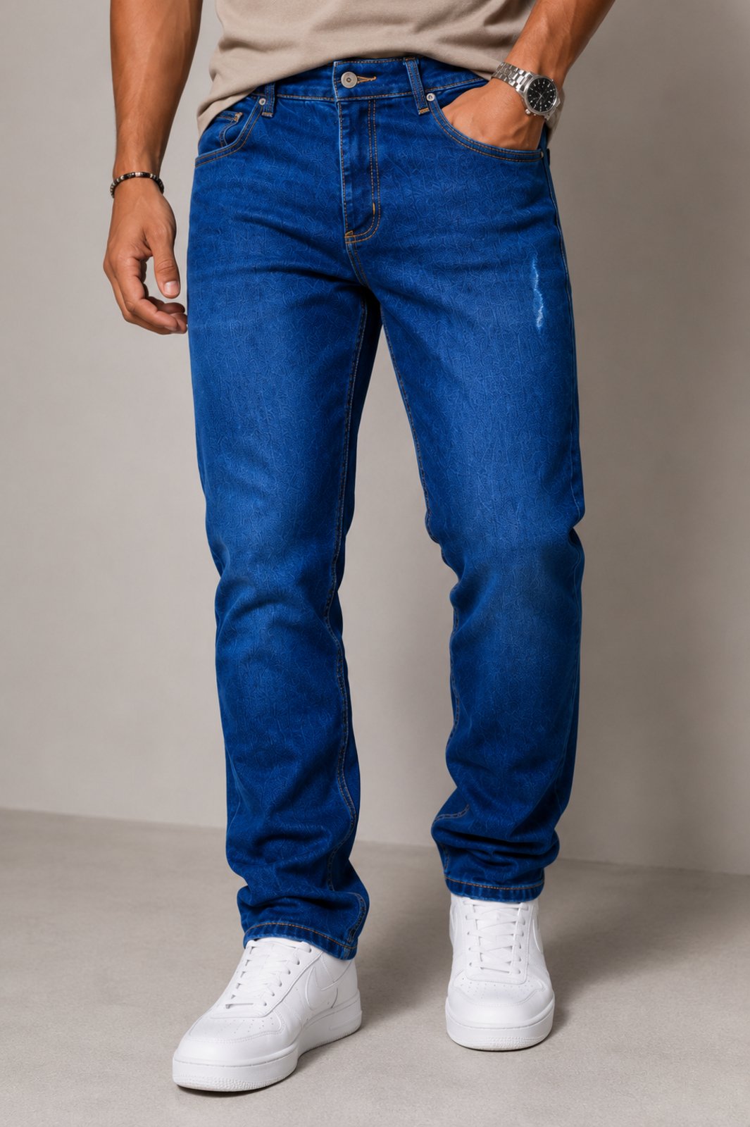 Calça Jeans Masculina 5 Estilo Alta Qualidade Escura