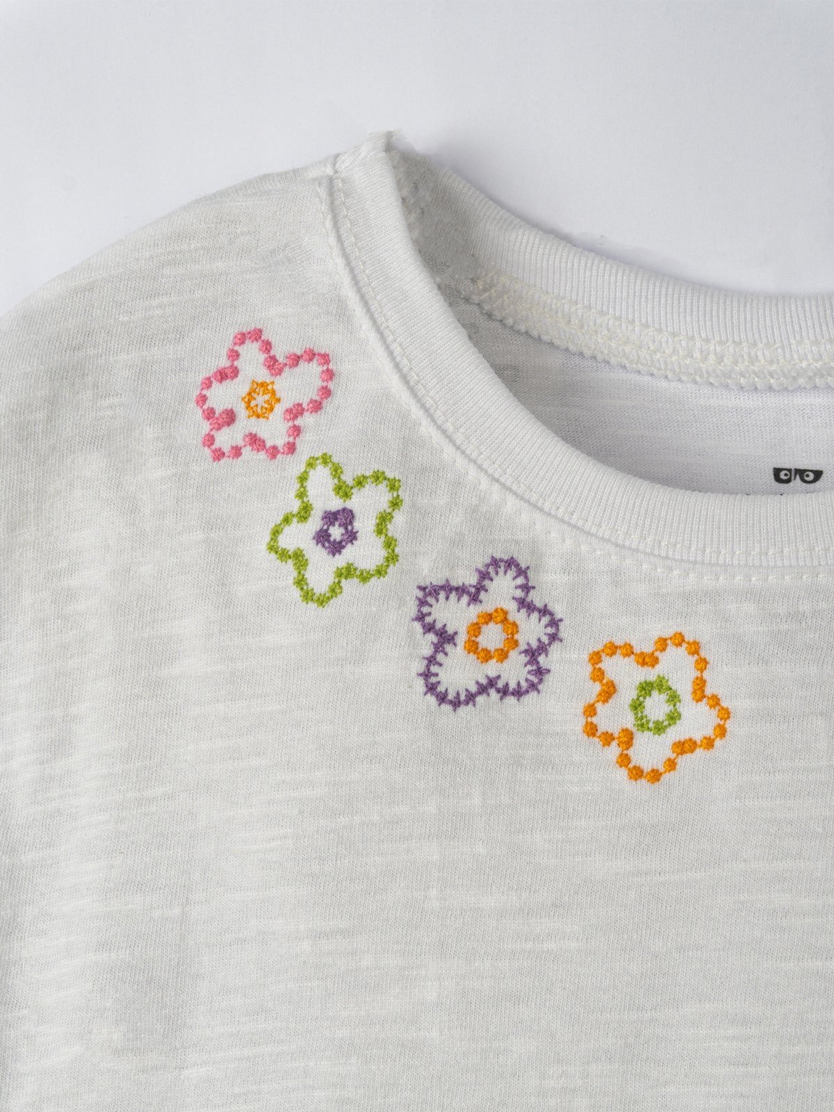 Vista 3 Infantil - Conjunto Bugbee Menina Flower em Meia Malha laranja Bugbee laranja
