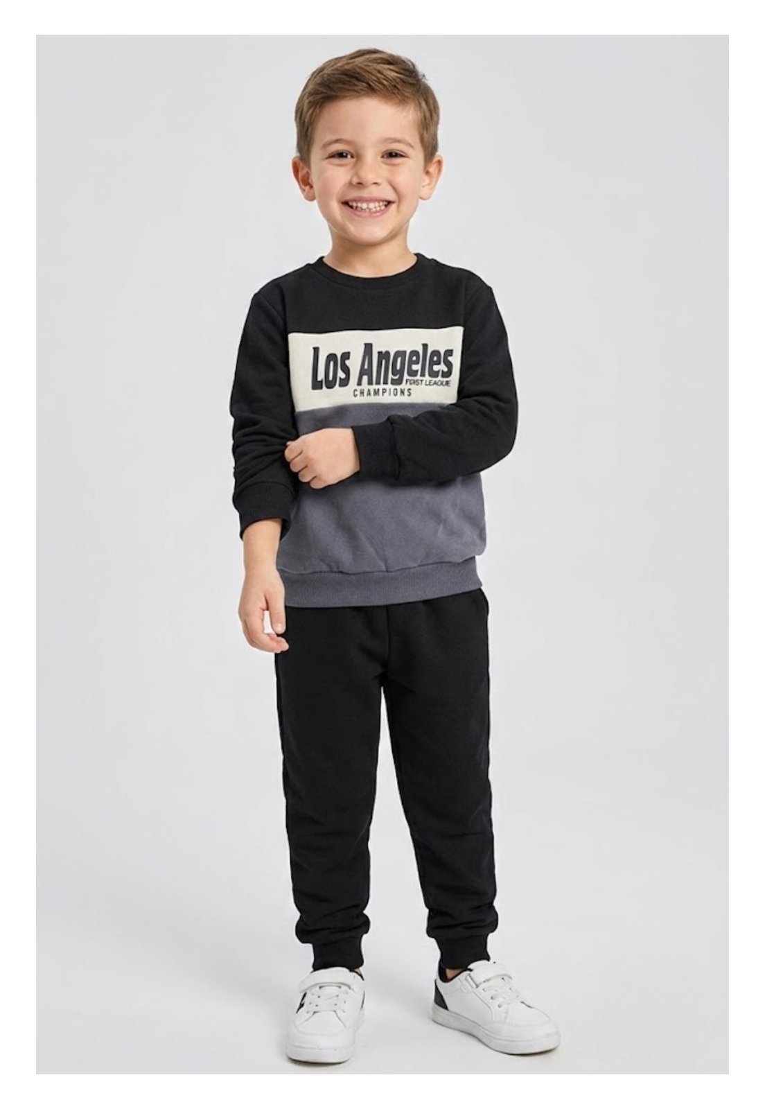Infantil - Conjunto Bem Vestir Menino Los Angeles Preto