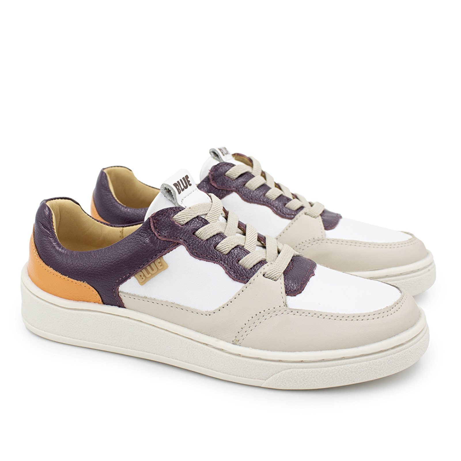 Vista 2 Infantil - Tênis Menina Blue Analu Couro Branco Blue Infantis Blue Infantis branco blue