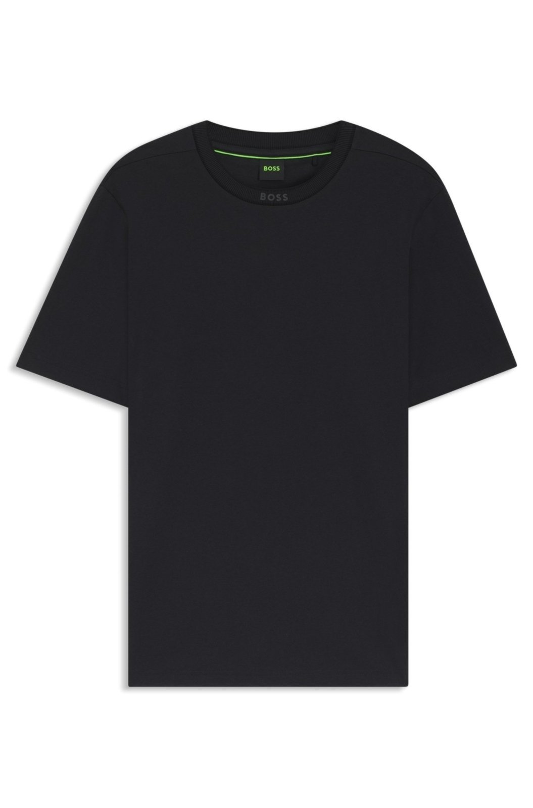 Camiseta Em Jersey De Algodão Com Colarinho De Logo