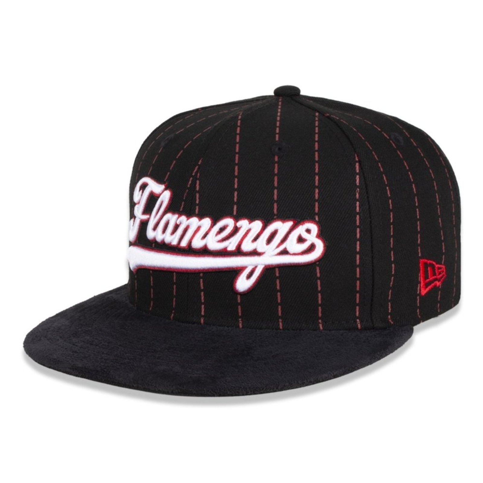 Bone New Era 59FIFTY Pinstripe Flamengo