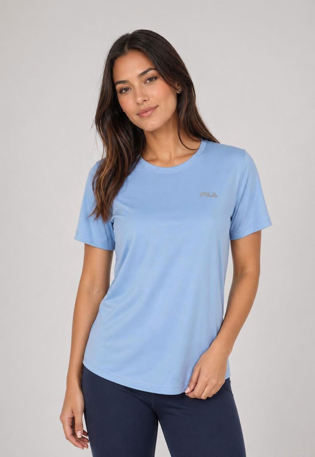 Camiseta Feminina Fila Basic Sports Iii Azul
