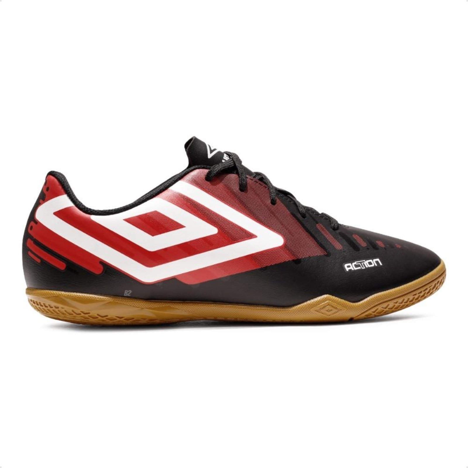 Chuteira Futsal Umbro Action Masculino Preto