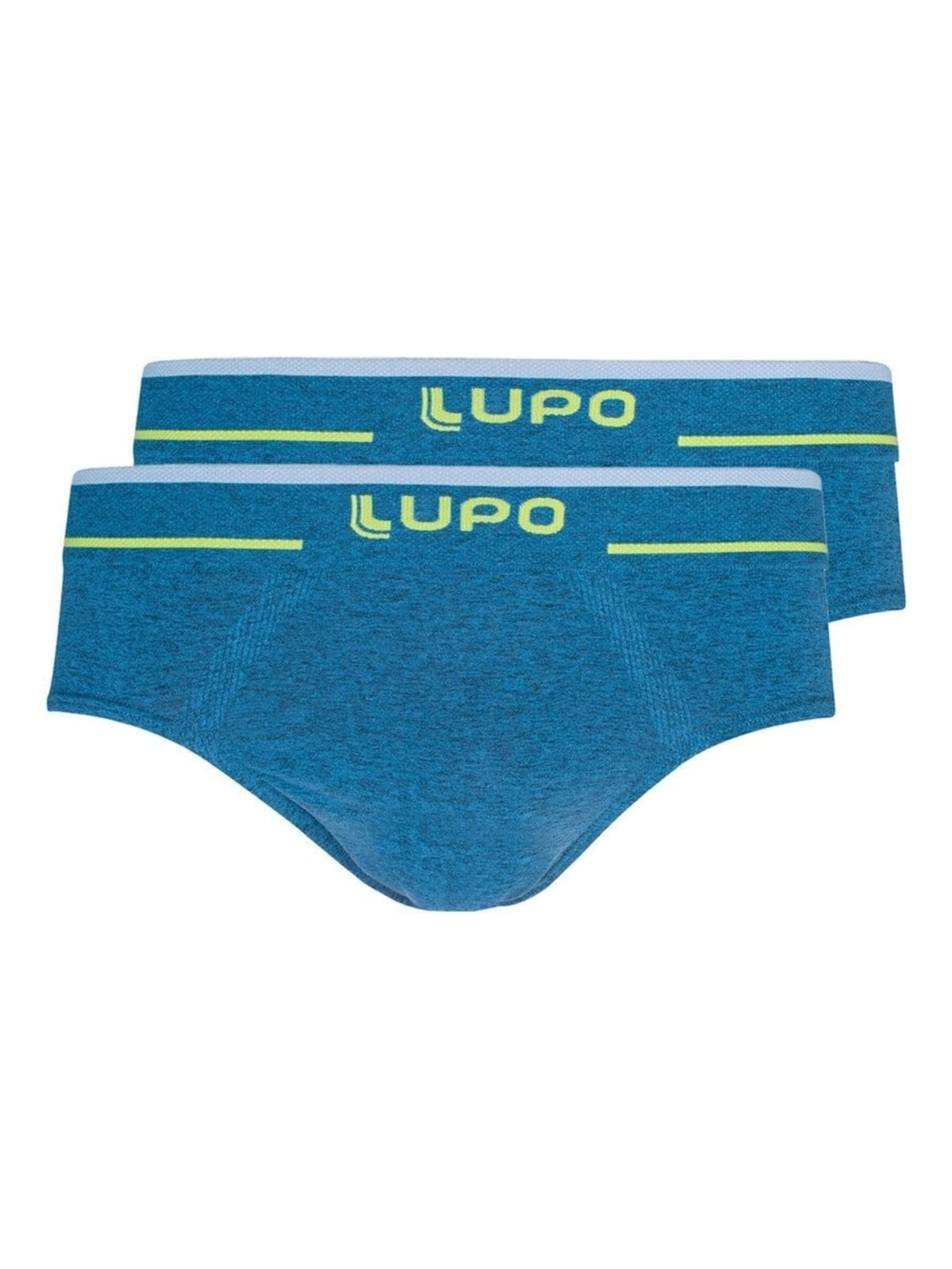 Kit com 2 Cuecas Slip Lupo 624-003 Azul