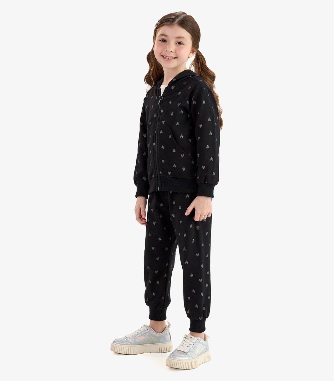 Infantil - Conjunto Jaqueta com Calça Molecotton Rovi Preto