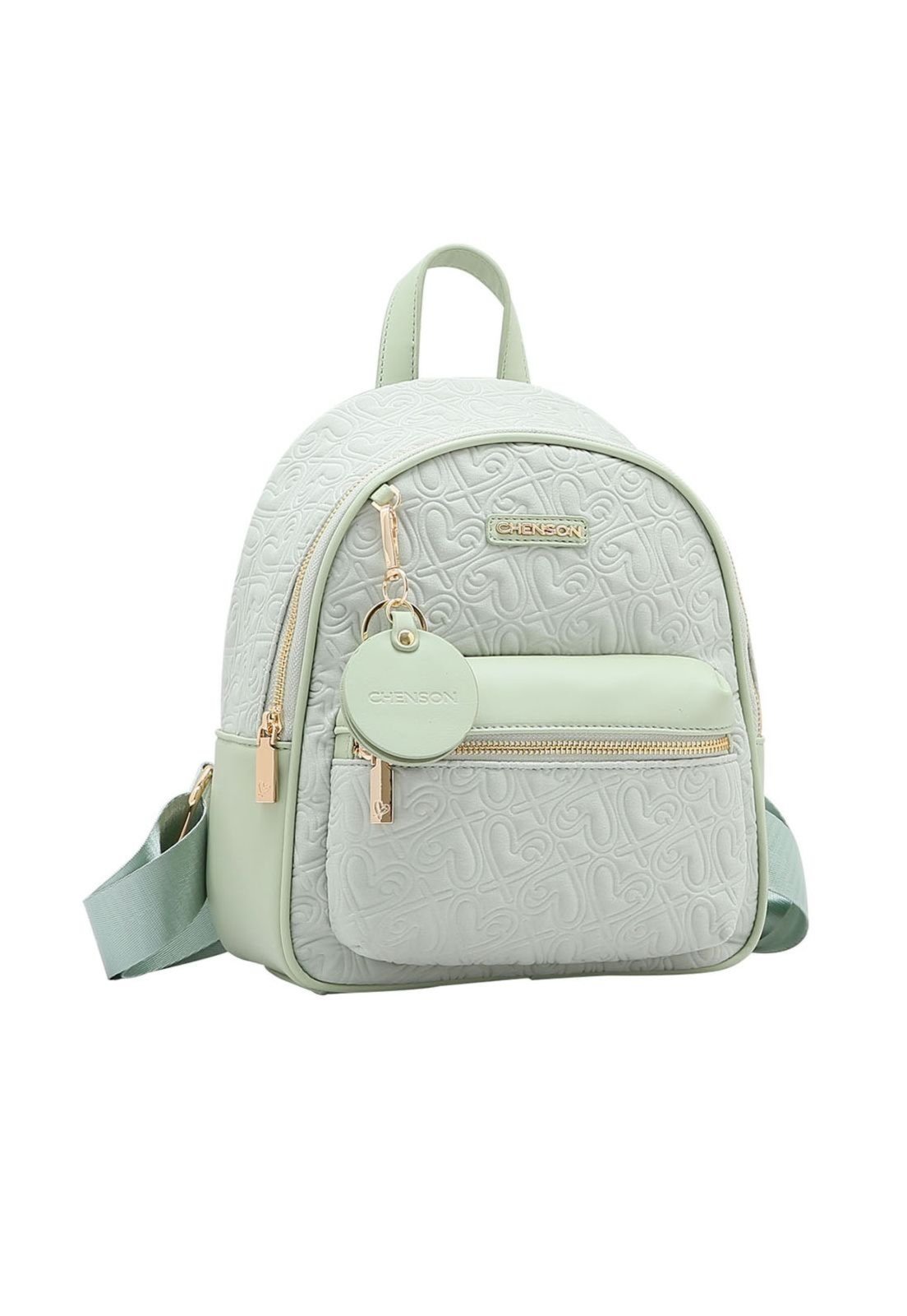 Mochila Feminina Chenson Heart Cool Verde 8784776