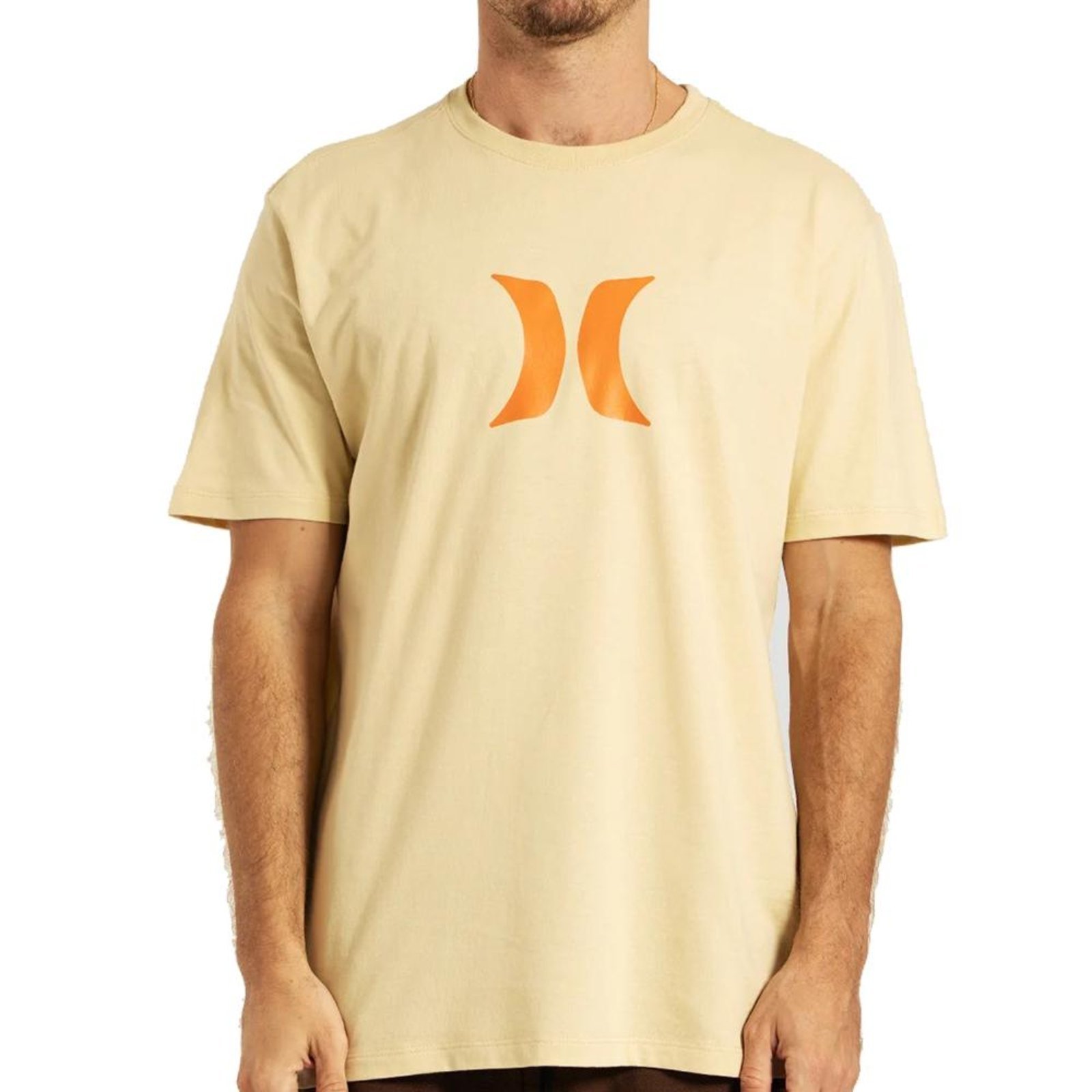 Camiseta Hurley Icon SM26 Masculina Bege