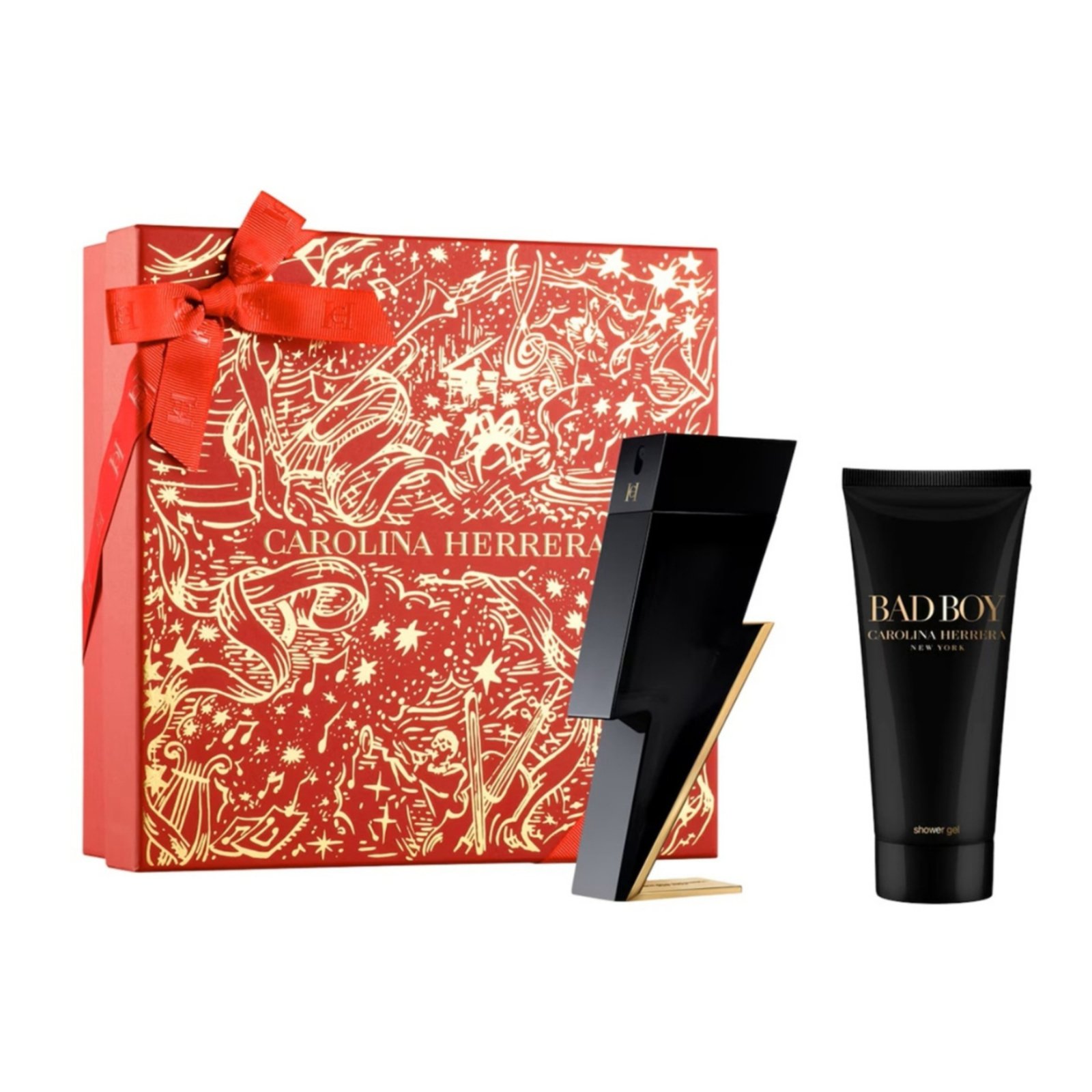 Kit Perfume Masculino Bad Boy de Carolina Herrera EDT 100ml + Shower Gel 100ml