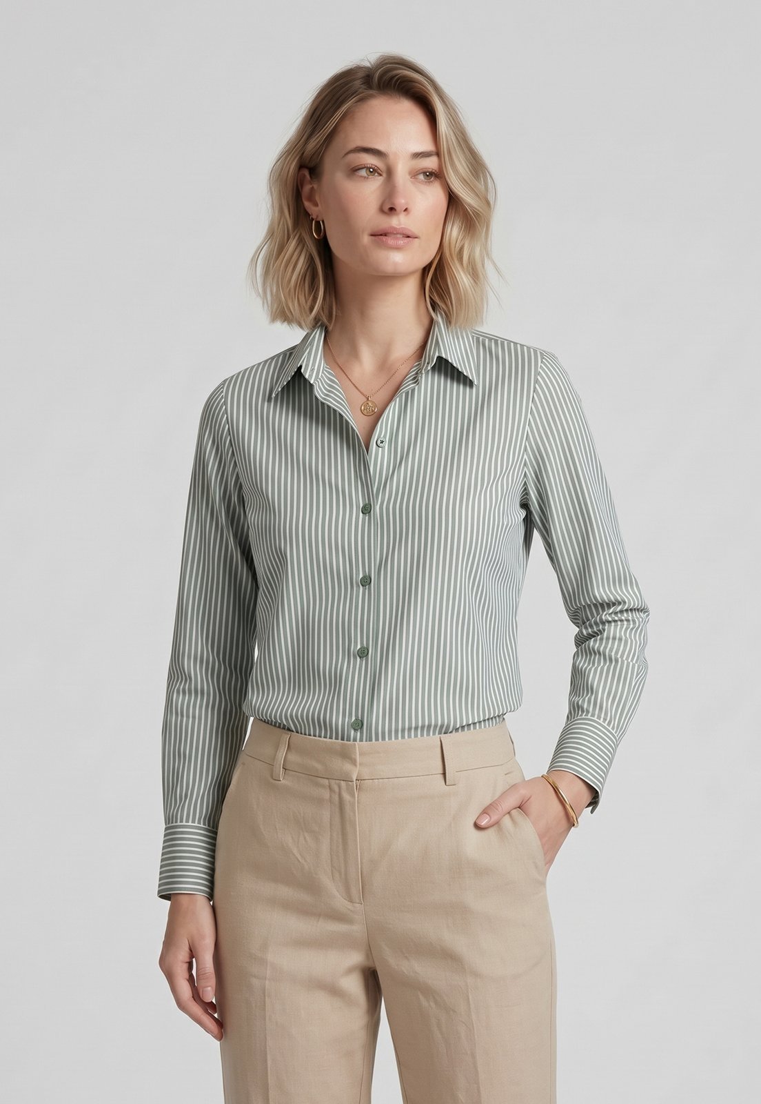 Camisão Intens Manga Longa Algodão Verde