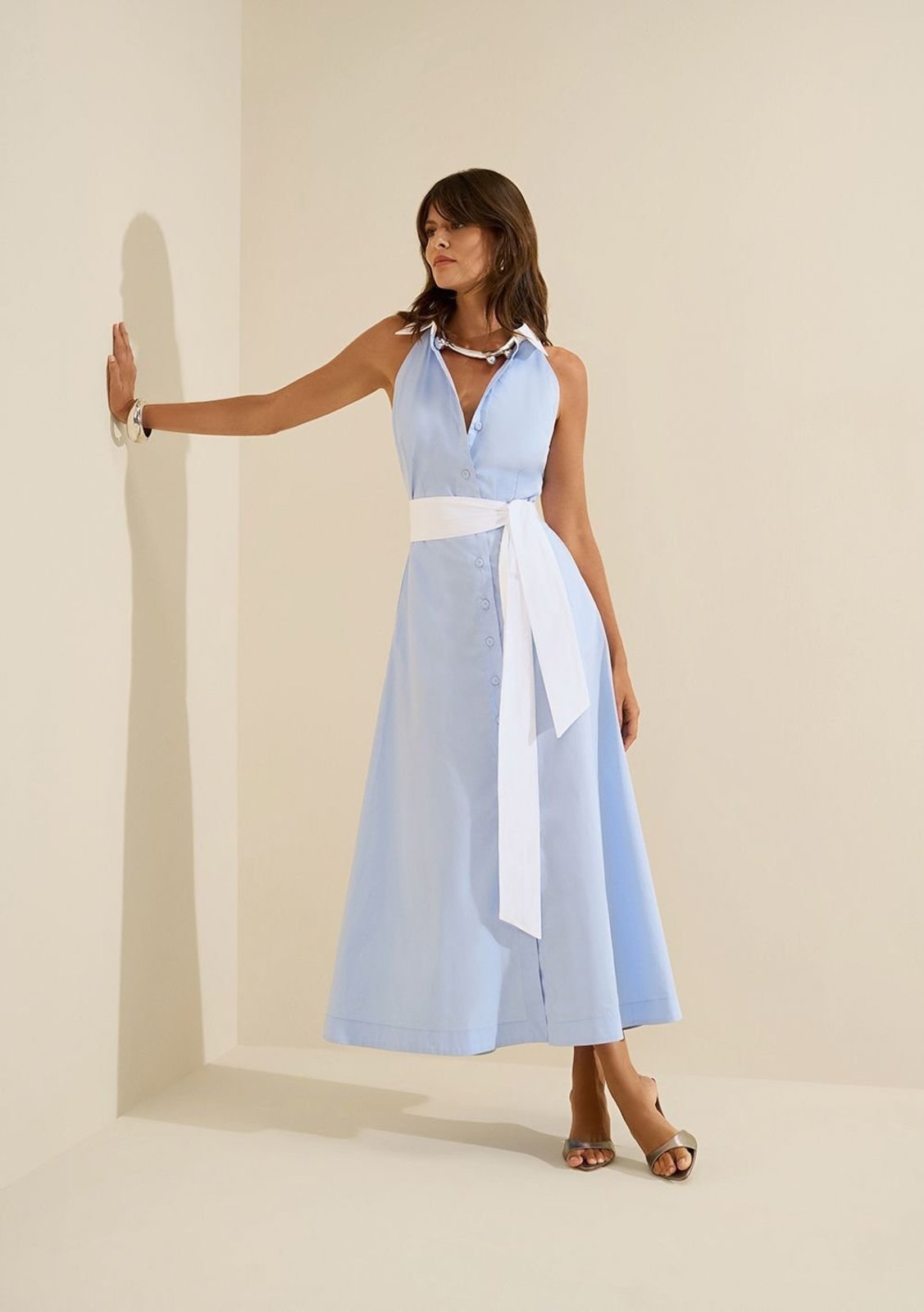 Vestido Midi Aeris - Azul