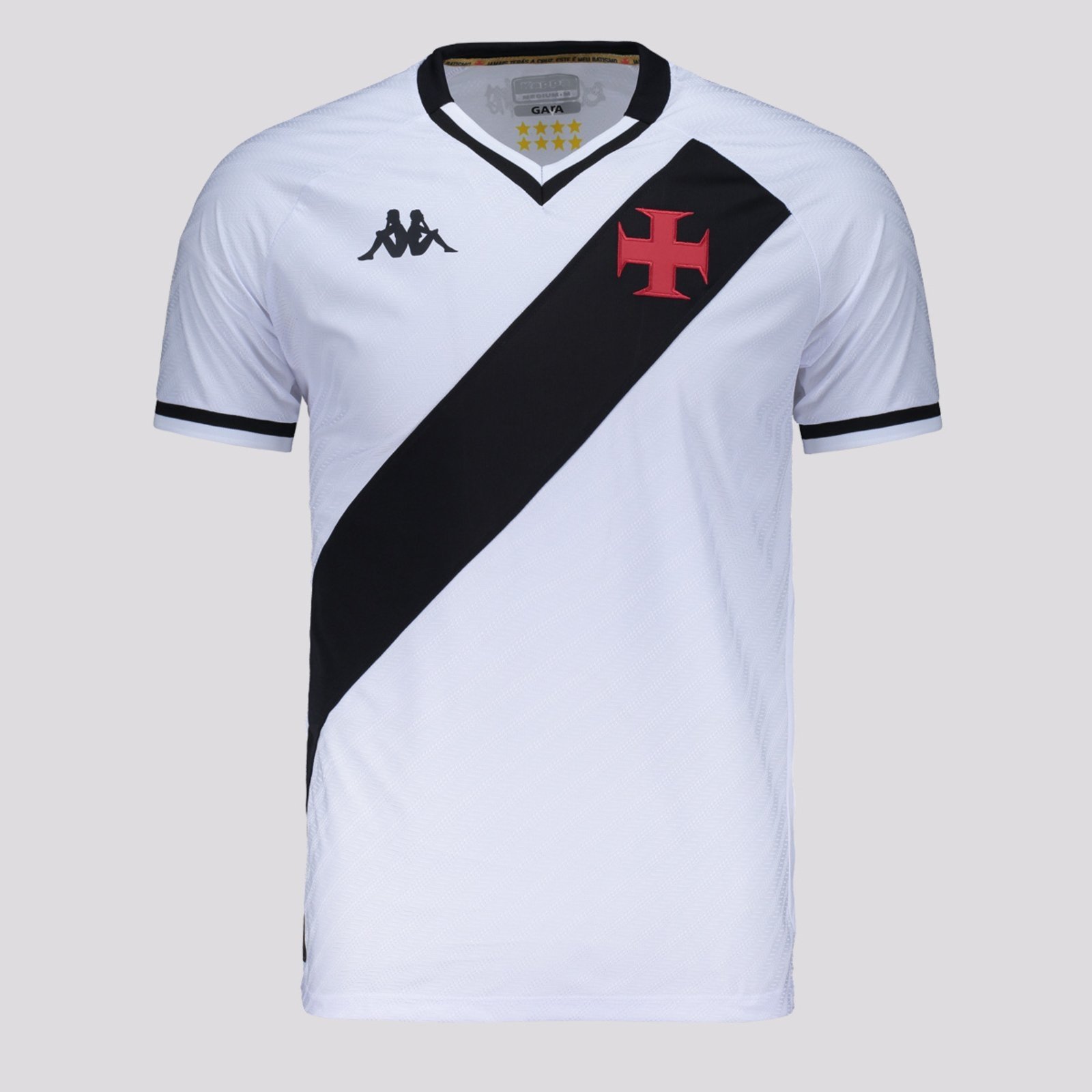 Vista 2 Camisa Kappa Vasco II 2025 branco Kappa branco