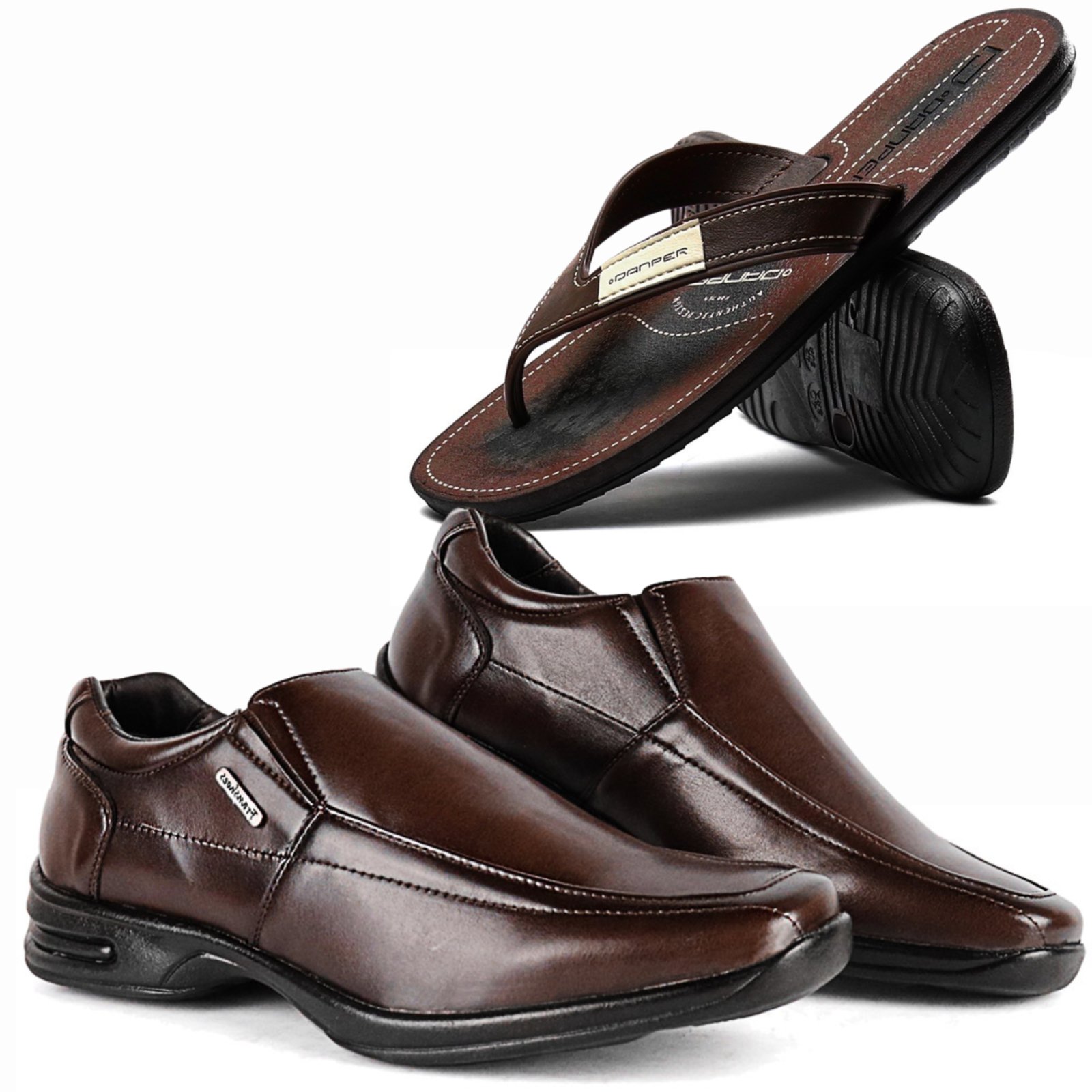 Sapato Loafer Masculino Mocassim Social Sapatofran Com Chinelo Elástico Ortopédico Antistress Bico Quadrado