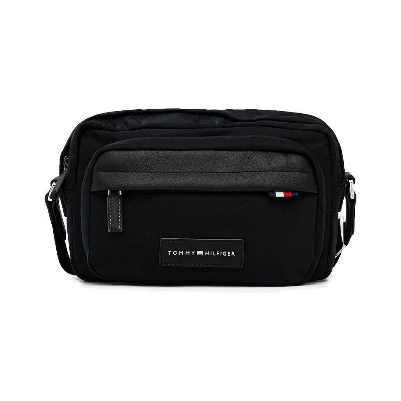Vista 2 Bolsa Tranversal Tommy Hilfiger Shoulder Bag Nylon Reporter preto Tommy Hilfiger preto