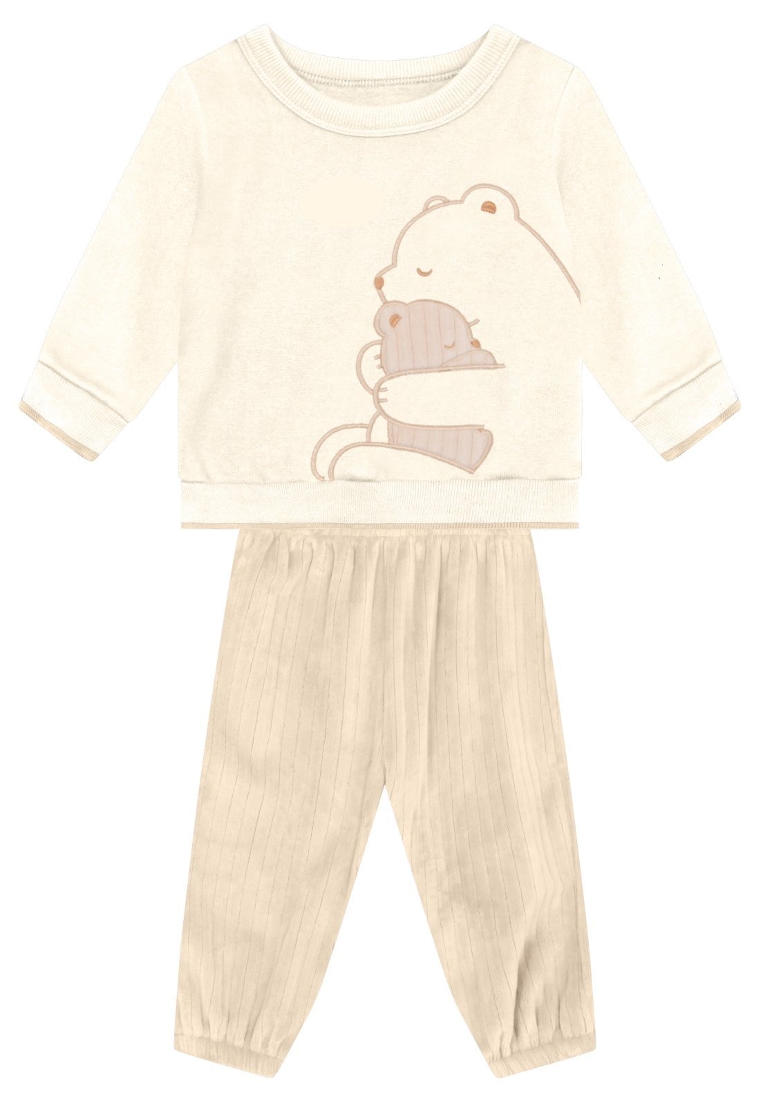 Infantil - Conjunto menino estampa de ursinho Mundi