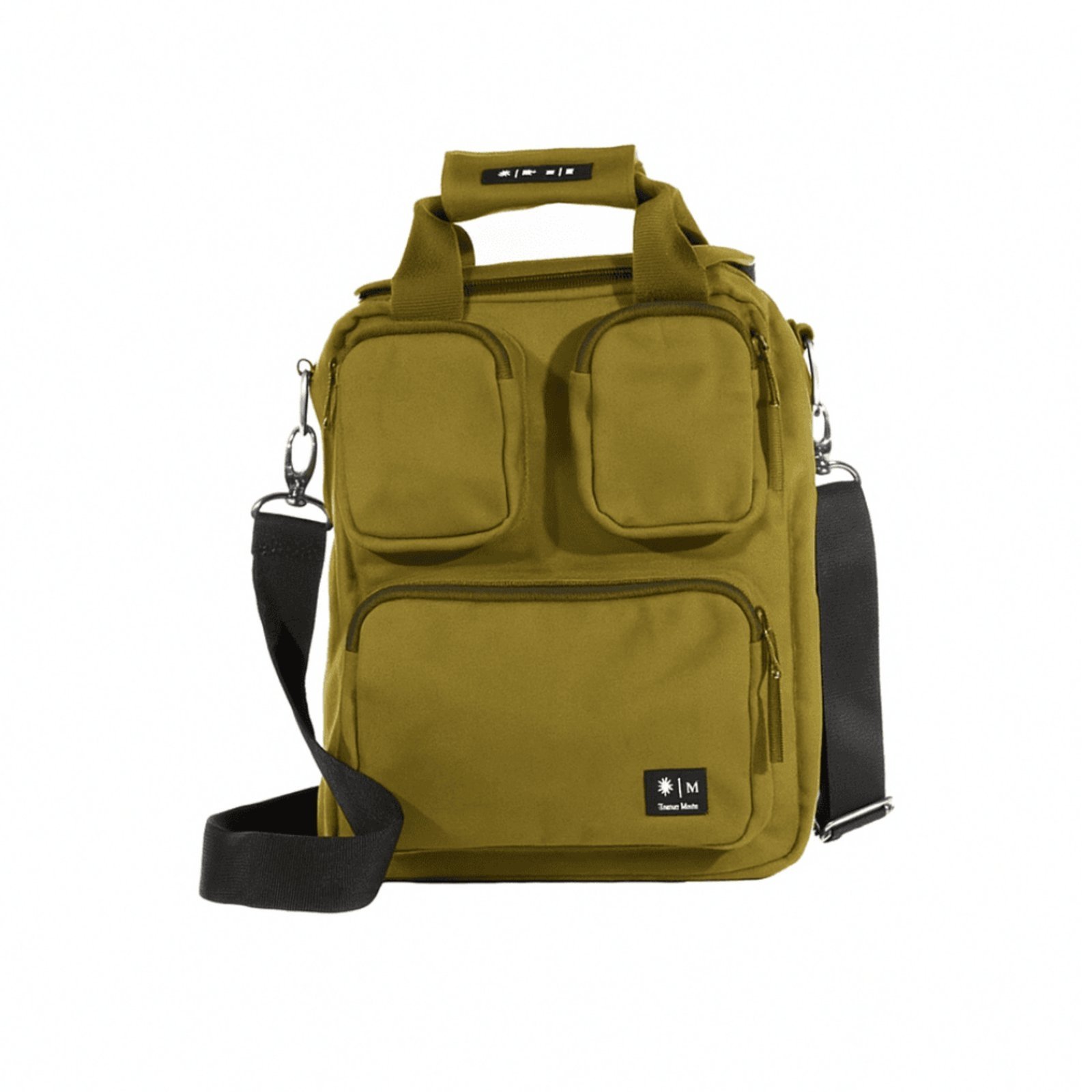 Bolsa Pasta Tiracolo Lona Masculino Feminino Maktub Fashion Verde-escuro