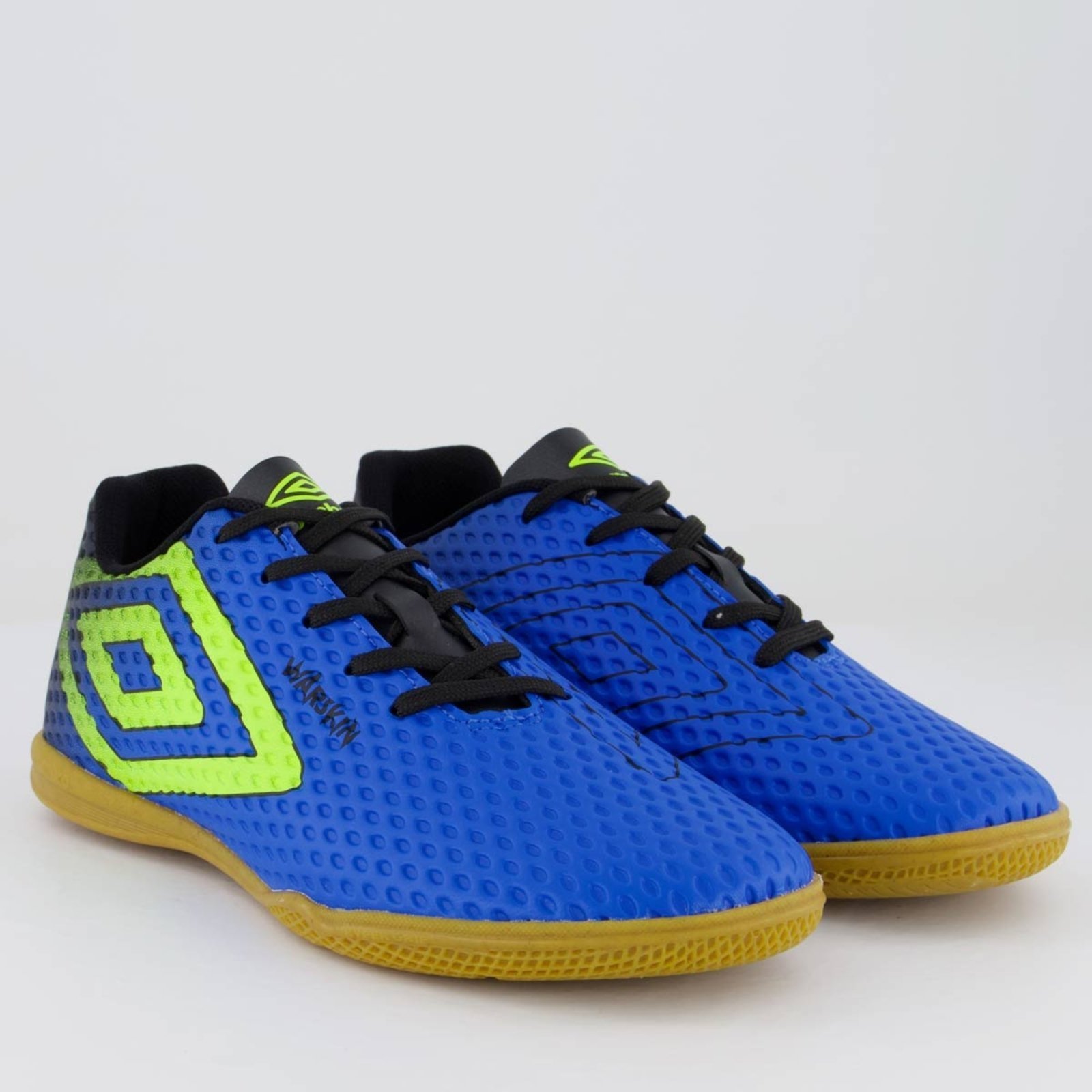 Vista 3 Chuteira Umbro Warskin Futsal azul Umbro azul
