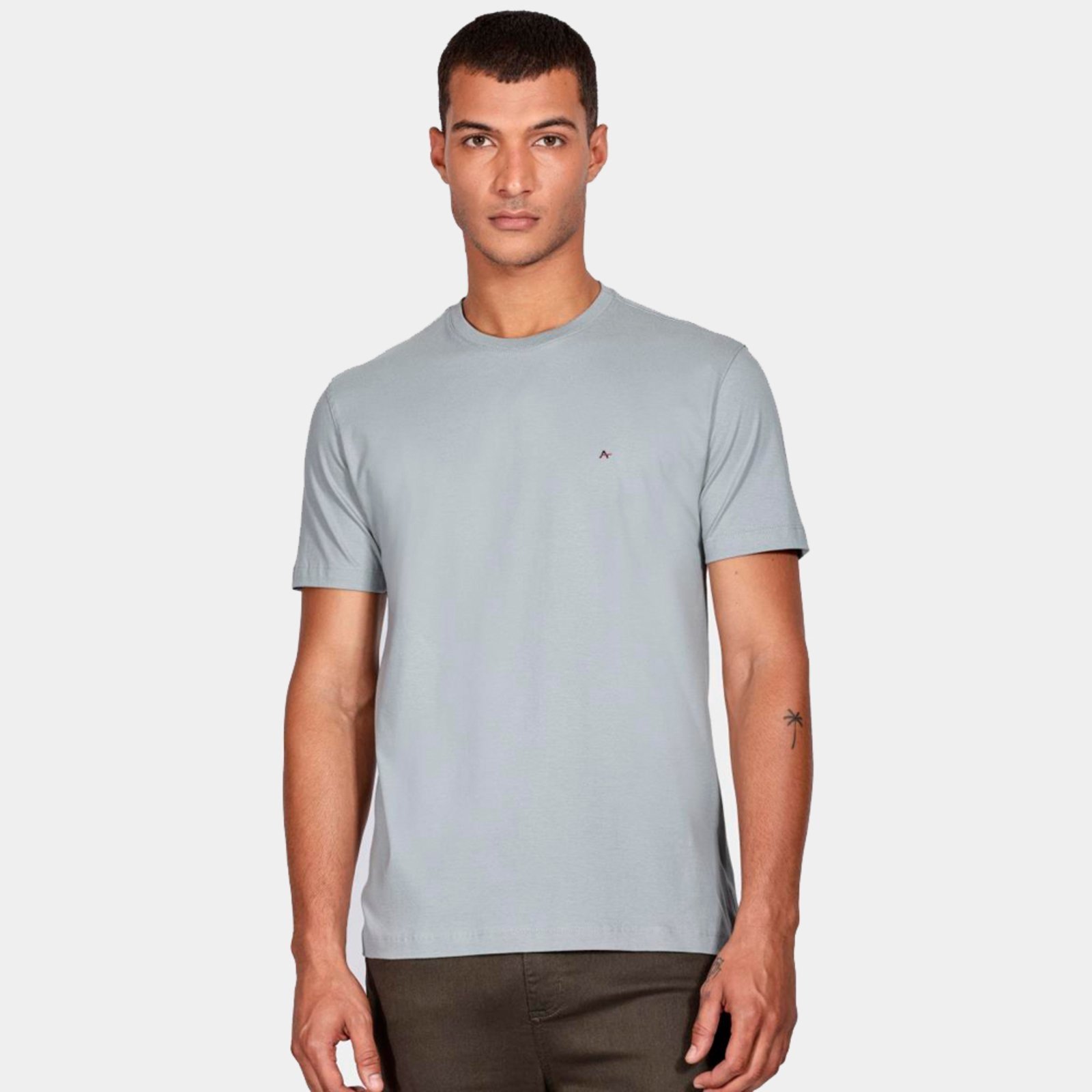 Vista 2 Camiseta Aramis Basic In25 Masculino cinza Aramis cinza