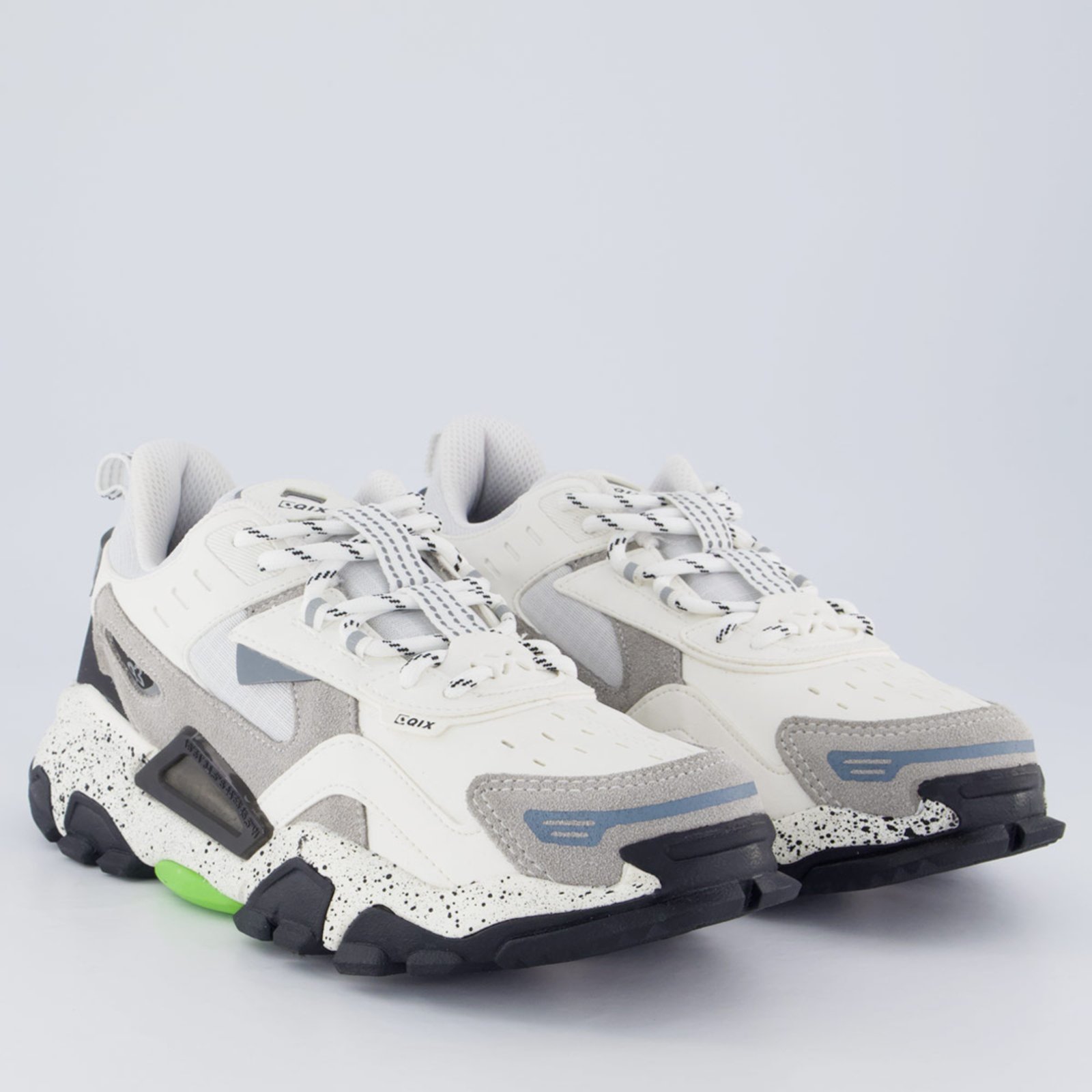 Vista 3 Tênis Qix Trek e Cinza branco Qix branco