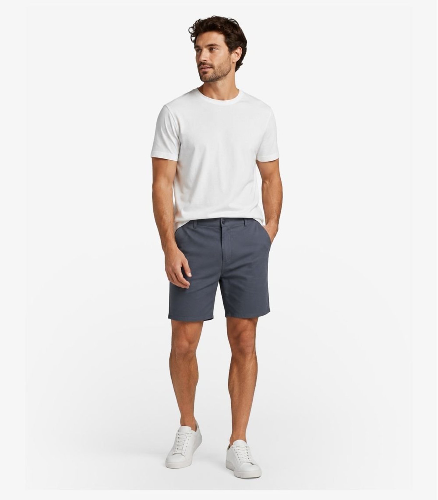 Bermuda Masculina Em Sarja Diametro Cinza