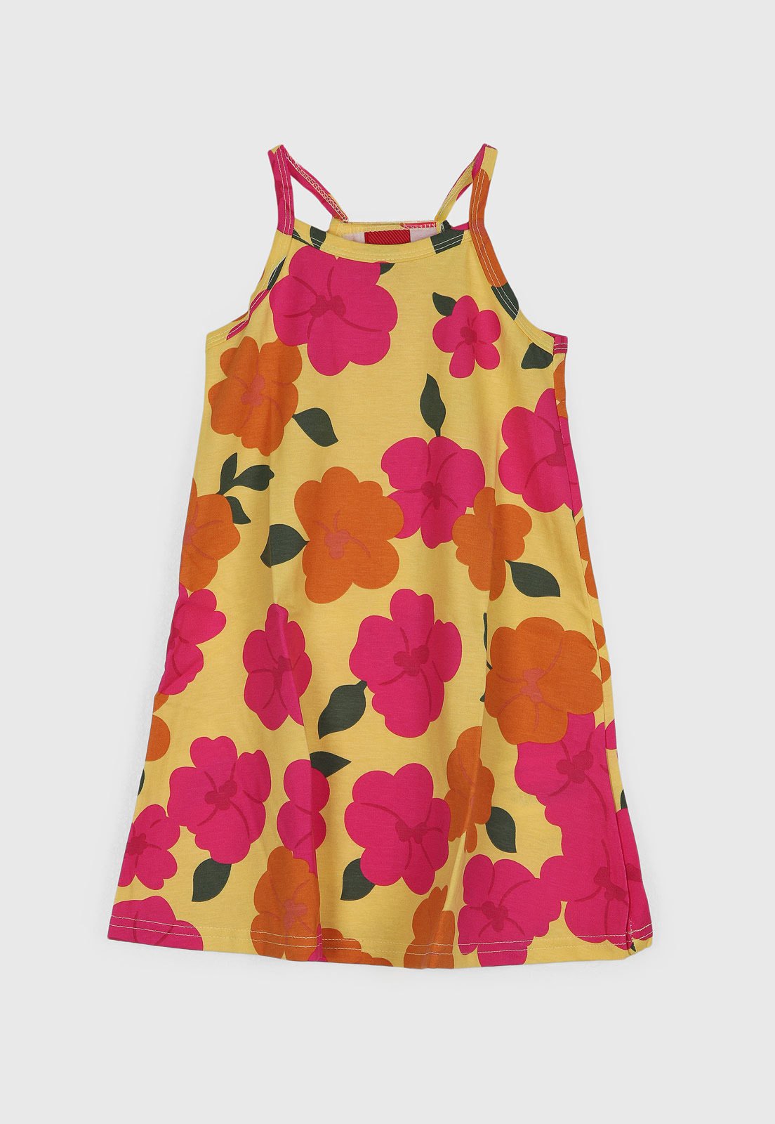 Infantil - Vestido Kyly Estampa Floral Amarelo