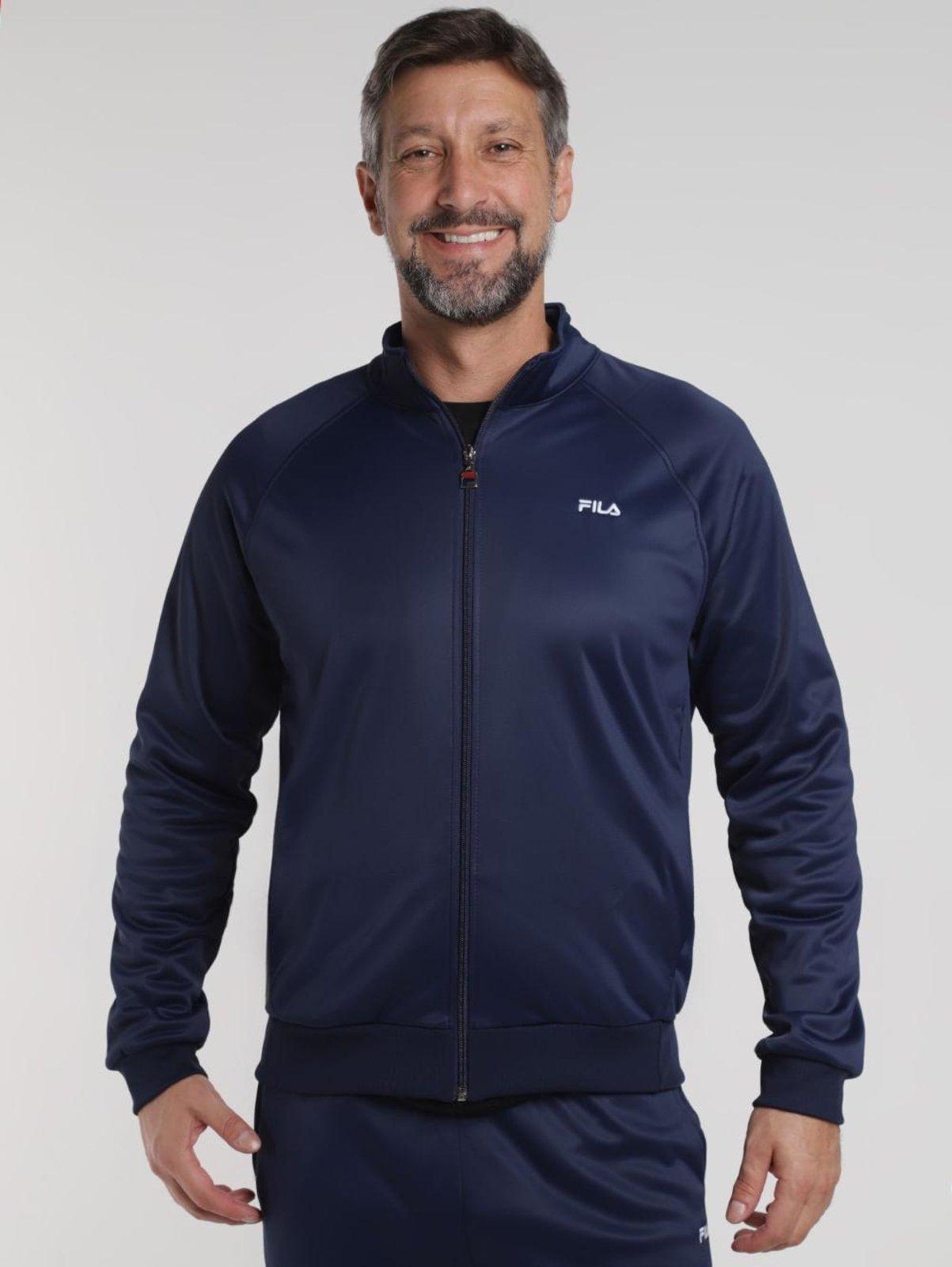 Vista 2 Agasalho Essentials Fila Masculino MARINHO azul Fila azul