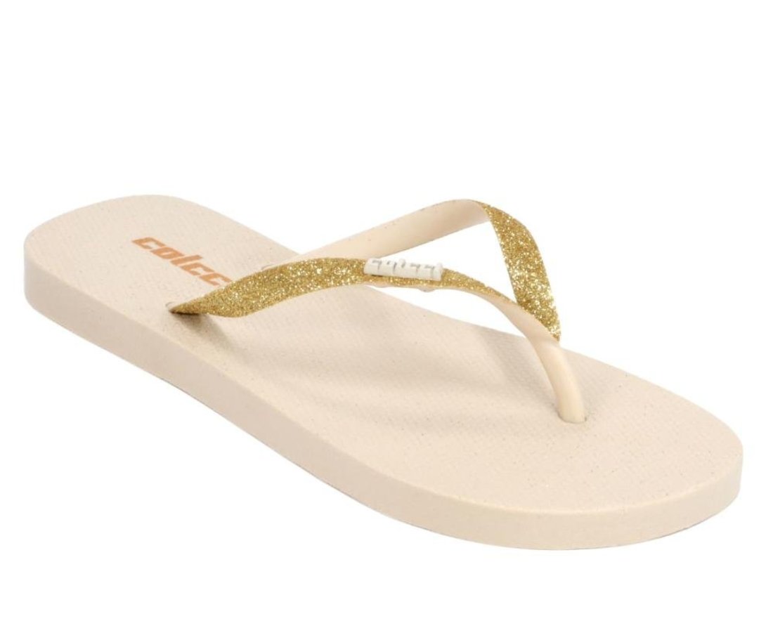 Chinelo Feminino Fiji Colcci Techfit Tira com Glitter Cinza Pewter