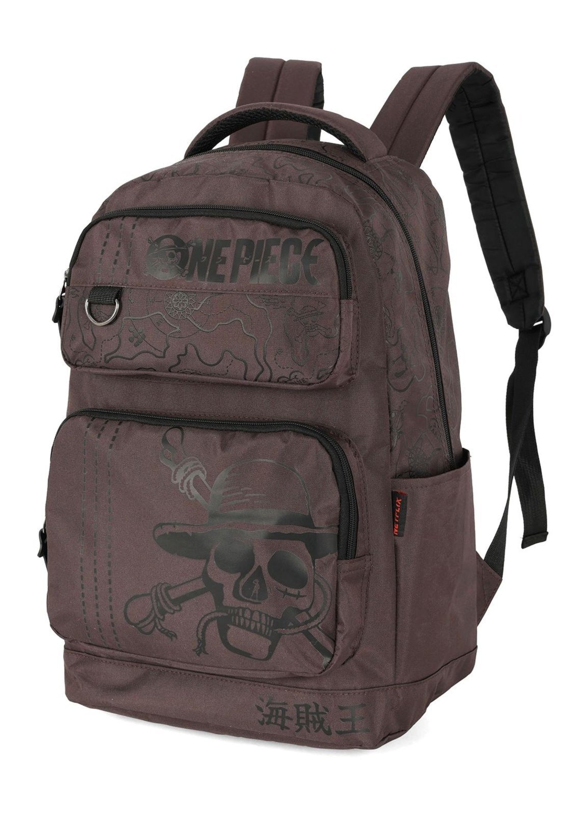 Vista 2 Infantil - Mochila de Costas Média Juvenil One Piece Envernizada Luxcel preto Luxcel preto
