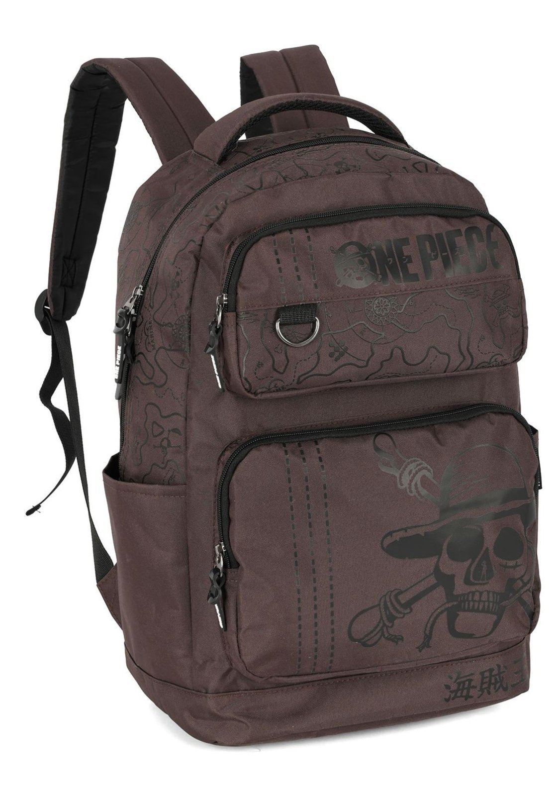 Vista 3 Infantil - Mochila de Costas Média Juvenil One Piece Envernizada Luxcel preto Luxcel preto