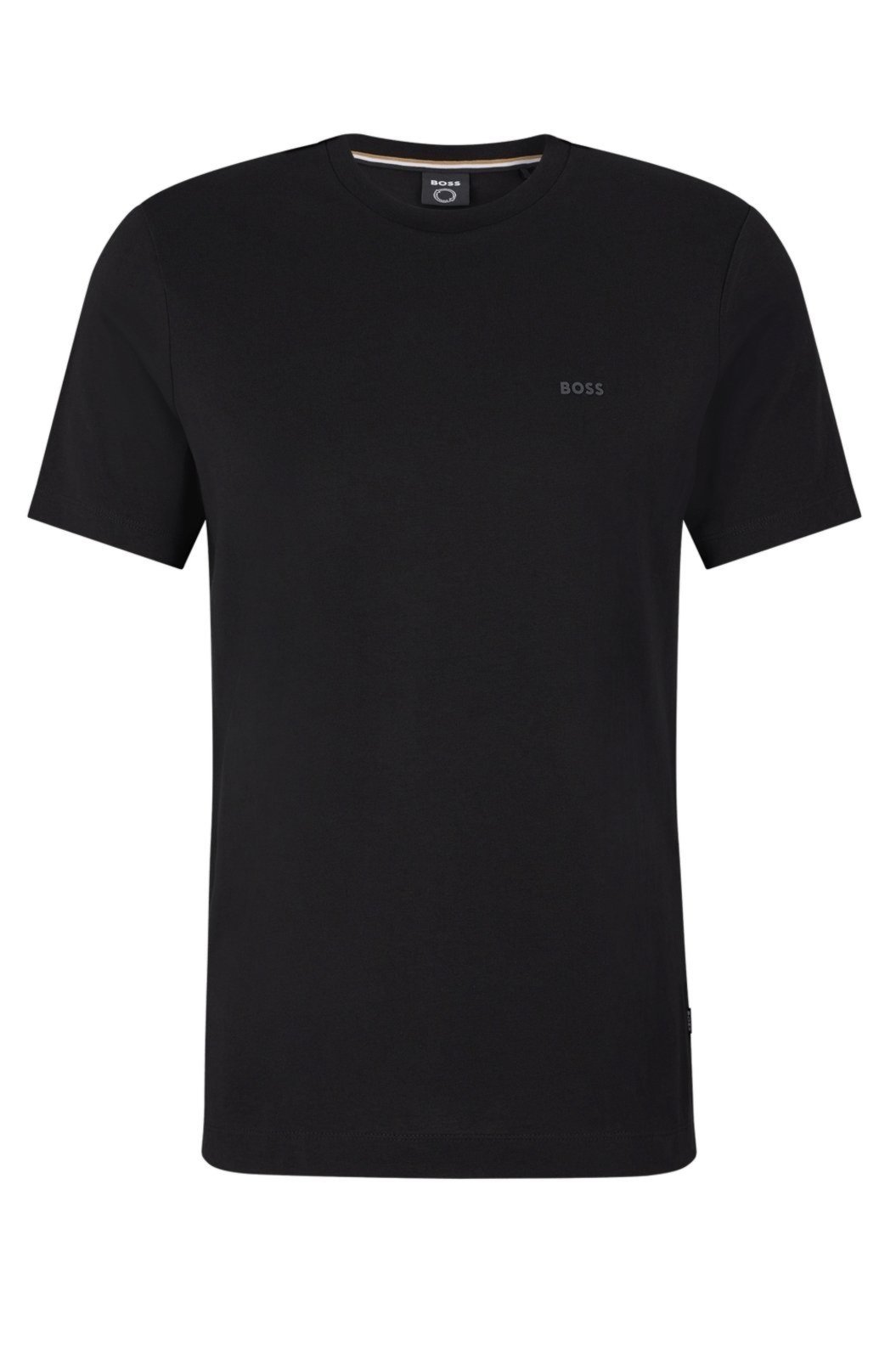 Camiseta Regular Fit Em Jersey De Algodão Com Logo