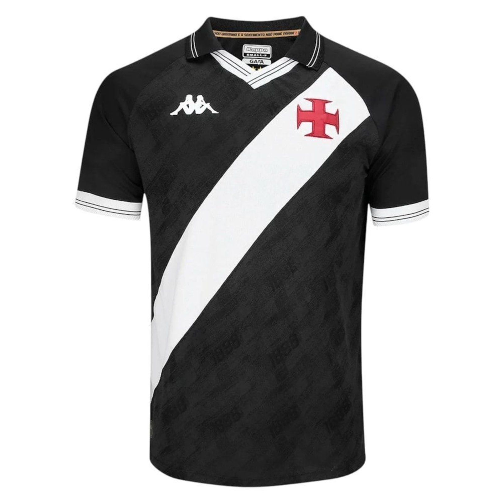 Camisa Kappa Vasco I 2025/26 Masculina – Preto – kappa