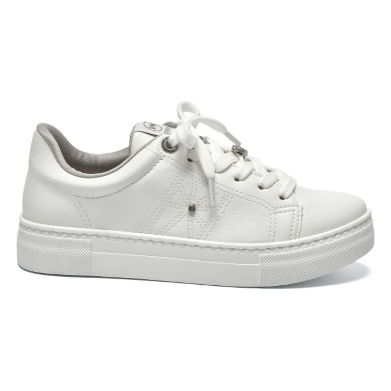 Tênis Casual Feminino Branco Via Marte 138-005-01