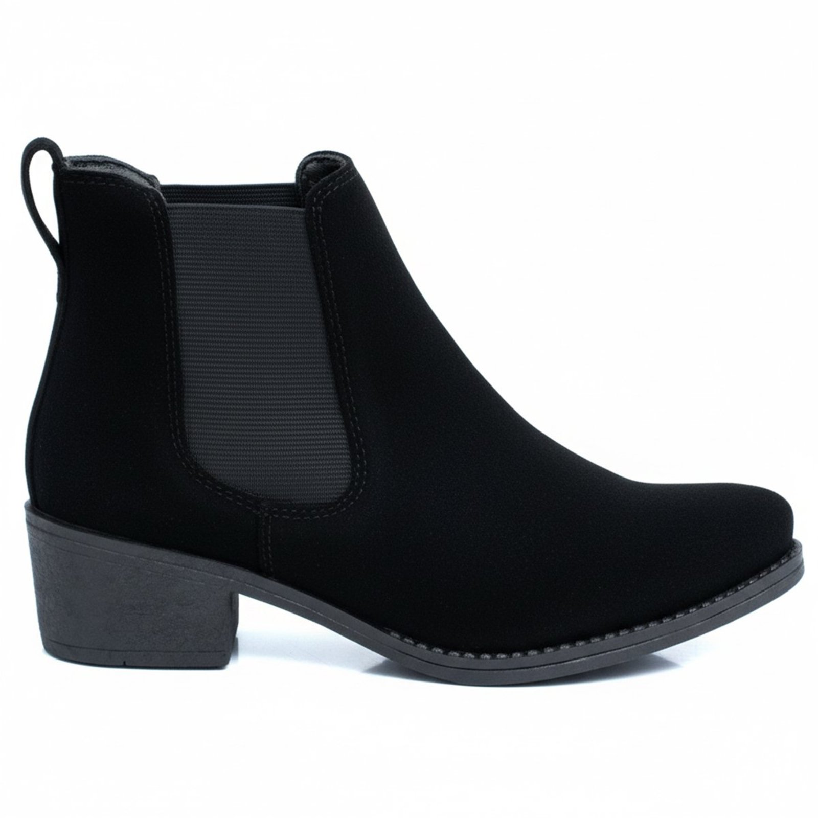 Botina Feminina Chelsea Texana Country Rodeio Preta
