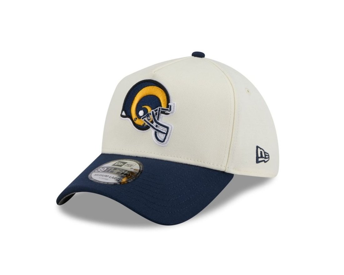 Bone New Era 39THIRTY A-Frame Los Angeles Rams Off White