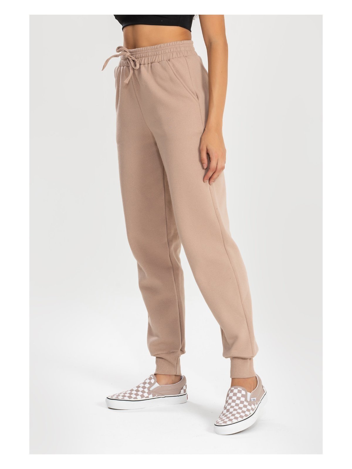 Calça Moletom Jogger Kally Feminina com Avesso Peluciado