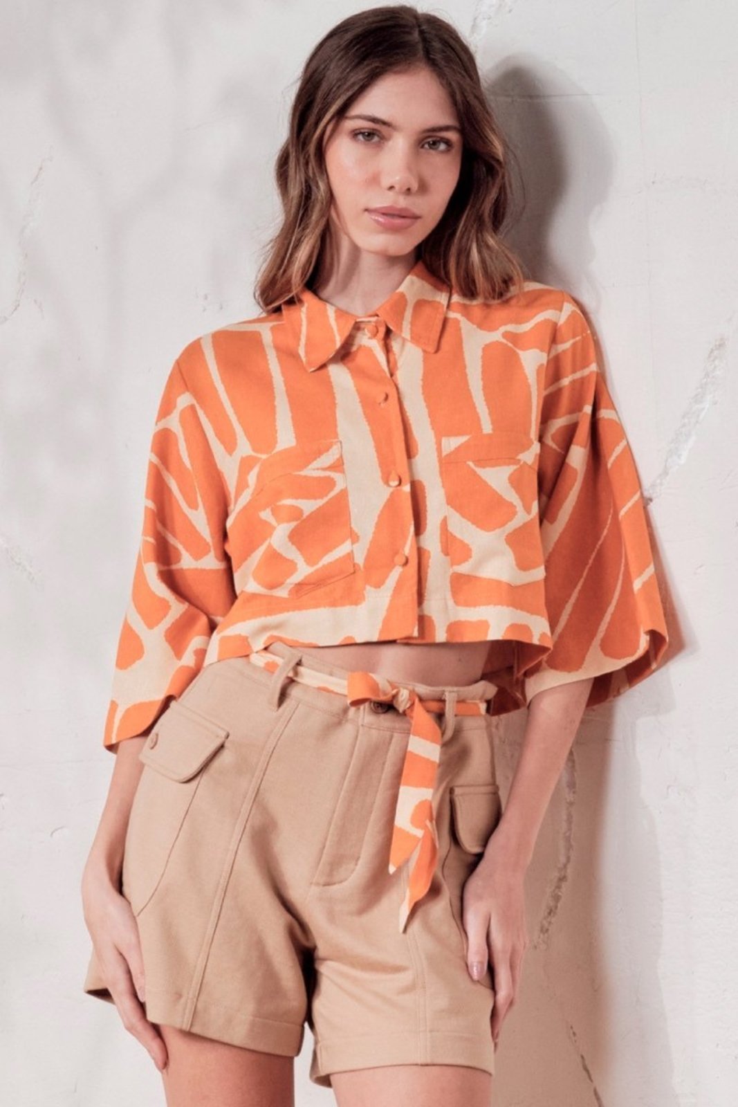 Camisa Cropped Estampada Coca-Cola