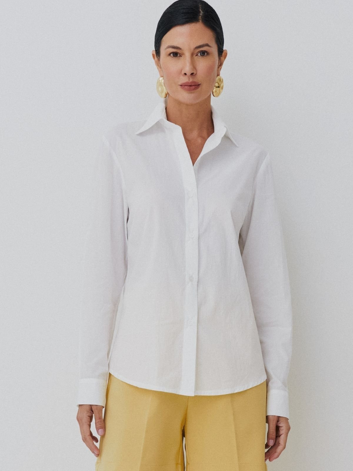 Vista 2 Camisa Via Lessa Luz 100% Algodão Off White off-white white Via Lessa off-white white
