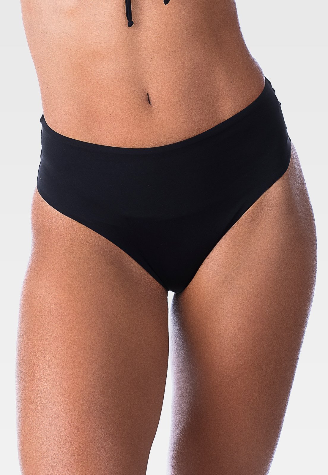 Calcinha Summer Soul Fio Duplo Cintura Alta Preta