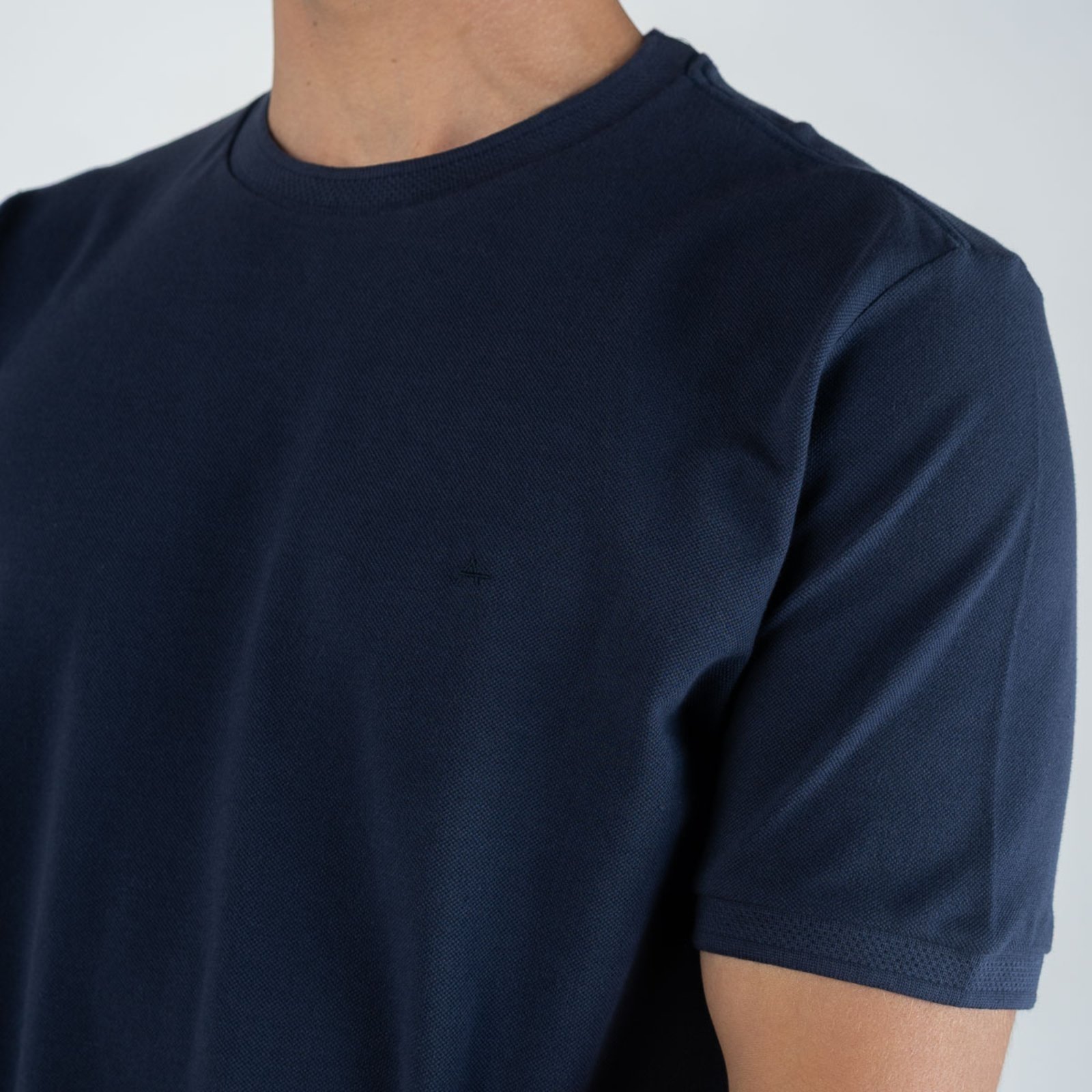 Vista 3 Camiseta Aramis Gola Texturizada Marinho azul marinho Aramis azul marinho