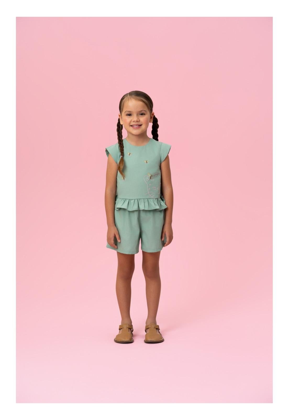 Infantil - Conjunto Verde Menina Mon Sucré 1 Verde
