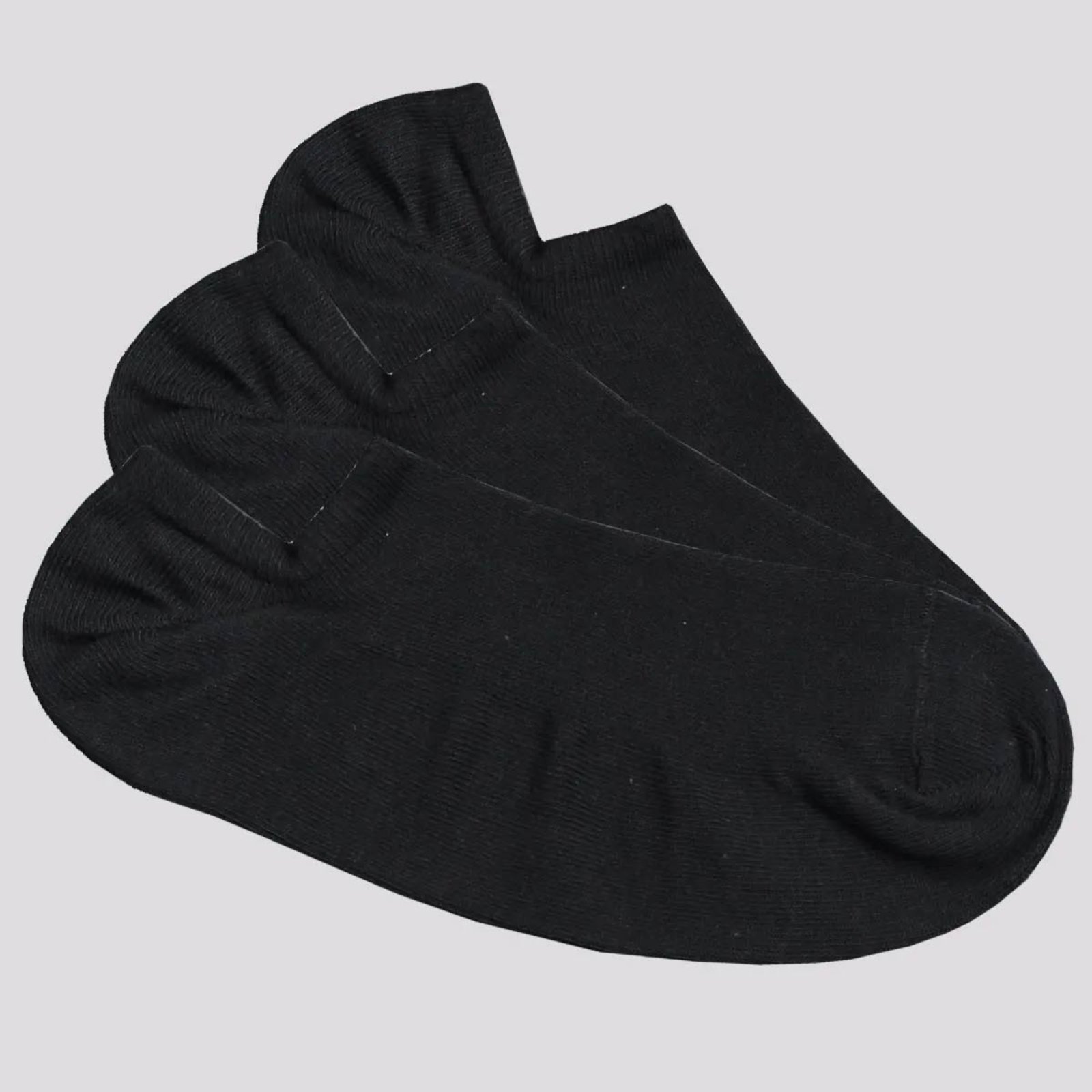 Vista 3 Kit Meia Selene Sapatilha Invisível 9 Pares Preta preto SELENE preto