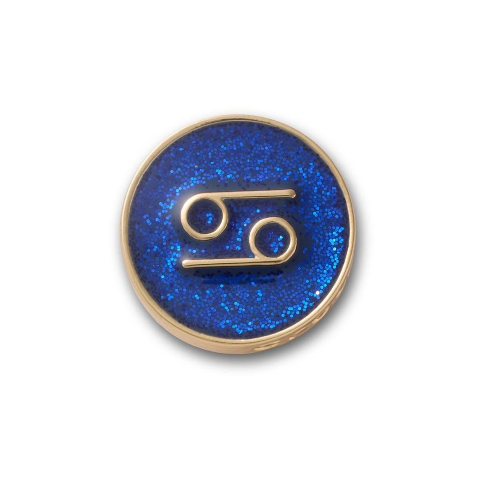 Infantil - Jibbitz™ Signo Câncer Dourado Único Branco