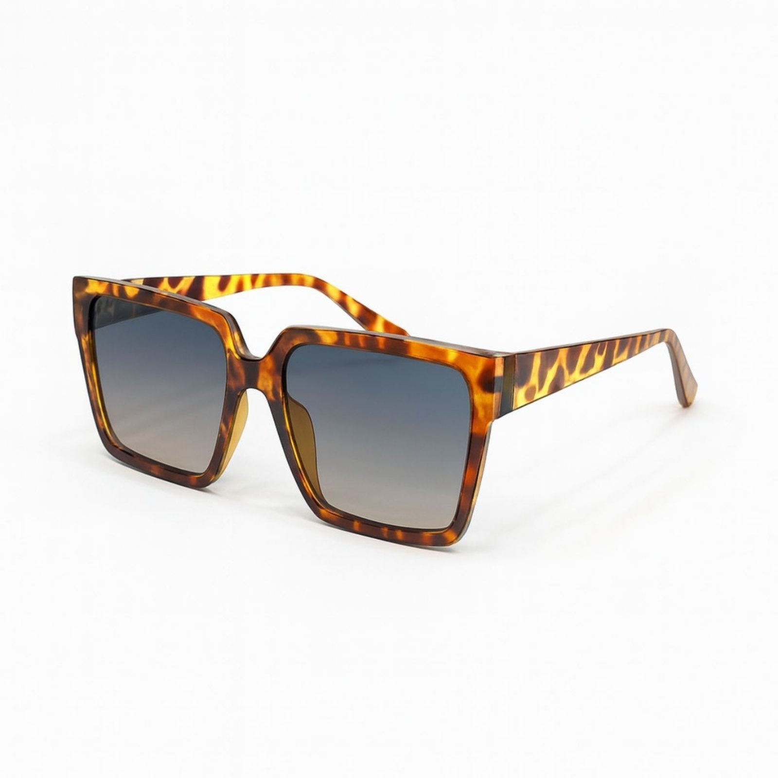 Óculos de Sol Feminino Quadrado Tartaruga Premium Marrom