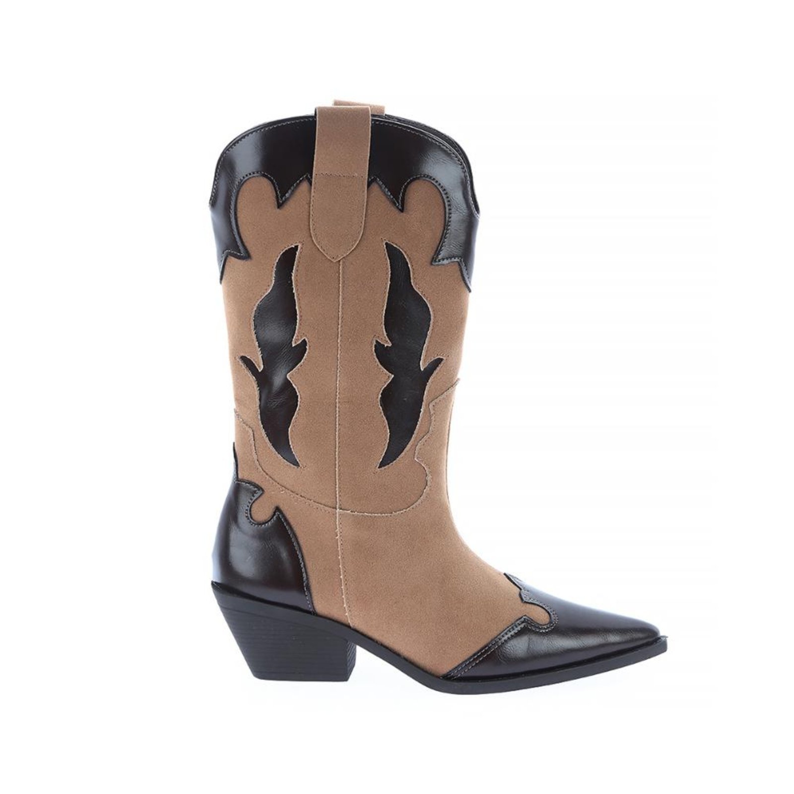 Michelle - Bota Feminina Country Camurça Capuccino Marrom