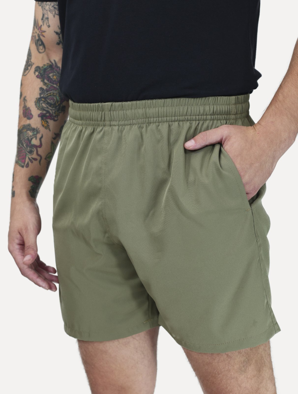Short King & Joe Masculina Nylon Flex Colors Verde Claro